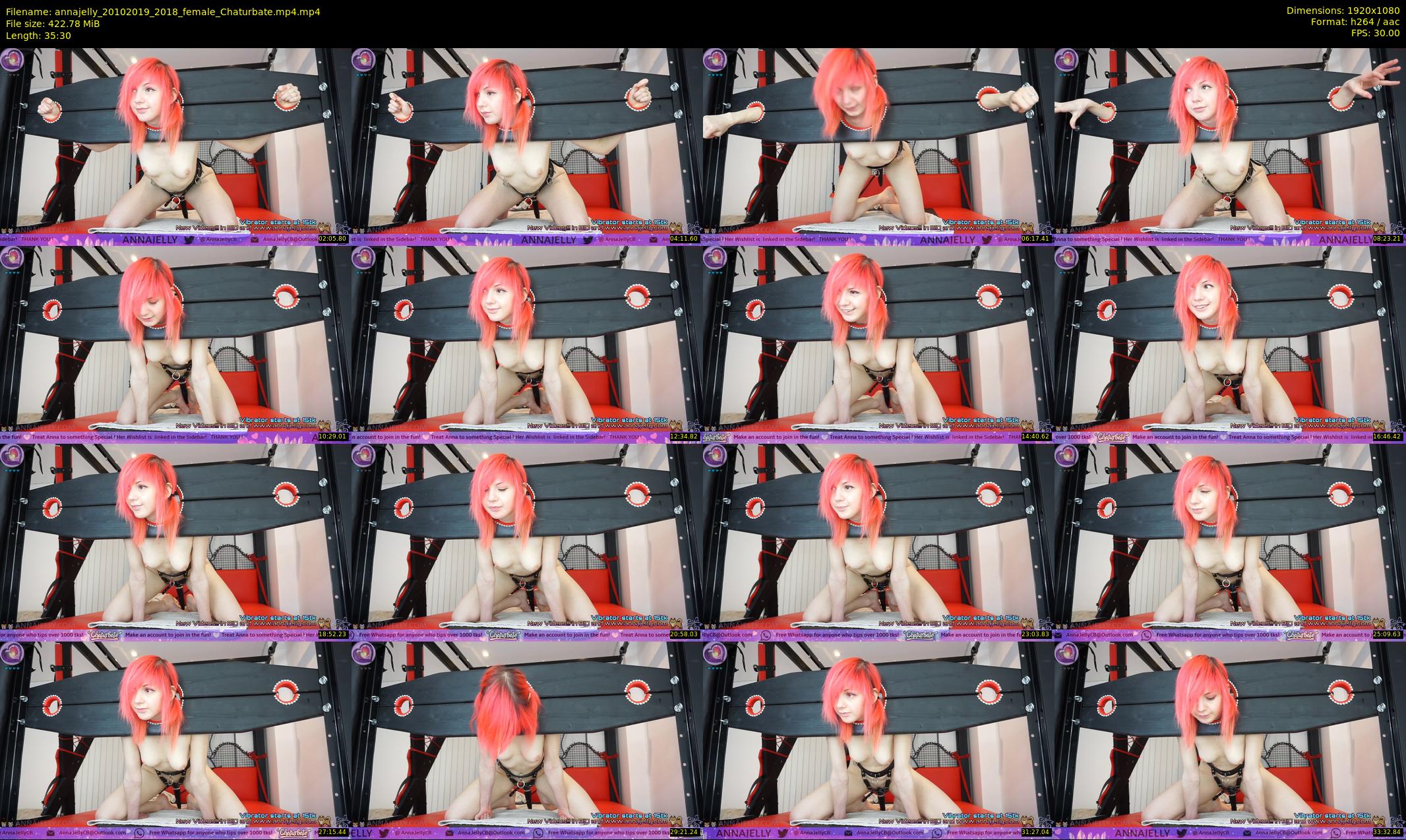 annajelly — 36 minute Chaturbate couple cam show recording, 1080p, Oct 20, 2019