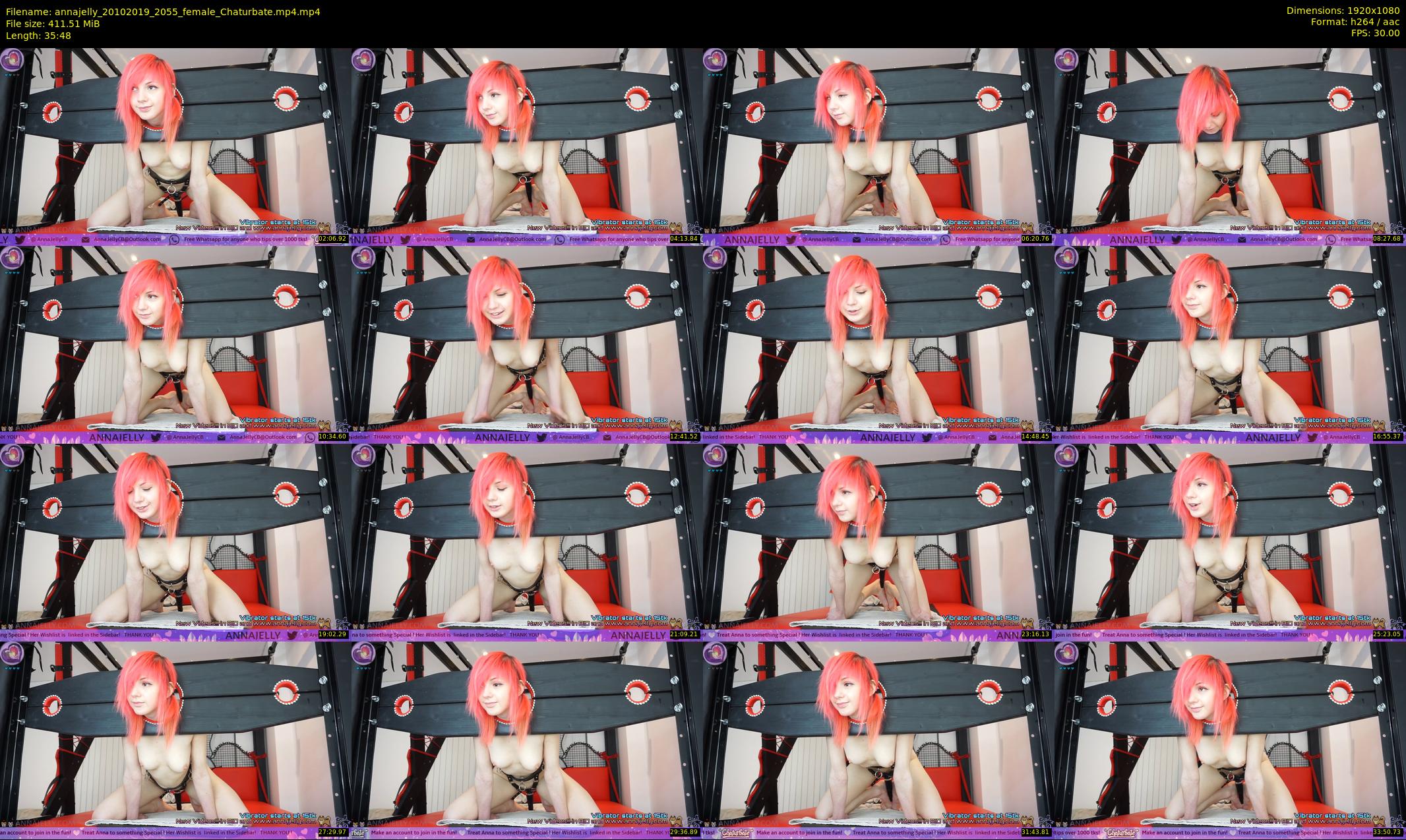 annajelly — 36 minute Chaturbate couple cam show recording, 1080p, Oct 20, 2019