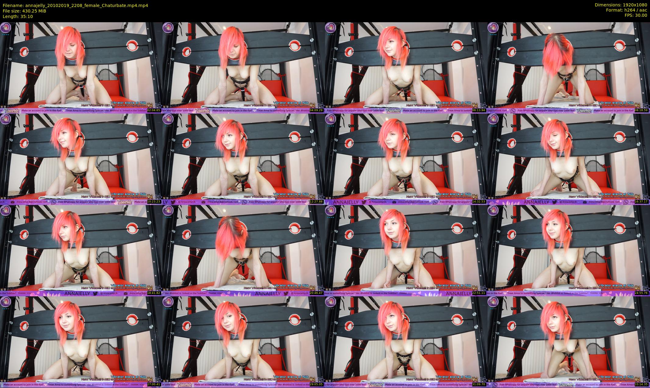 annajelly — 36 minute Chaturbate couple cam show recording, 1080p, Oct 20, 2019