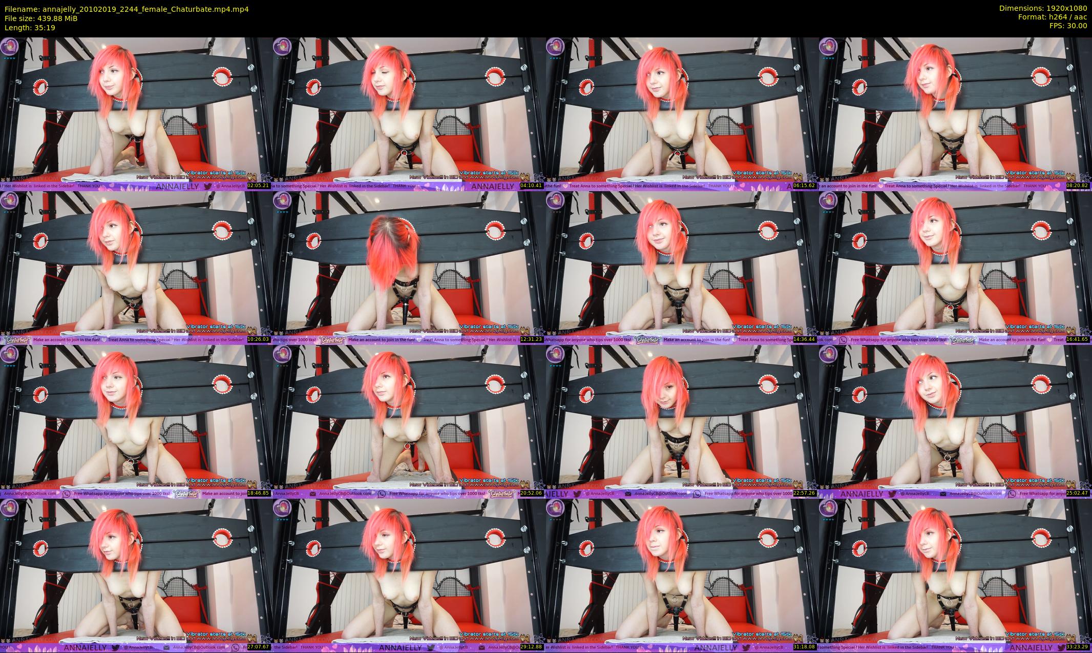 annajelly — 36 minute Chaturbate couple cam show recording, 1080p, Oct 20, 2019