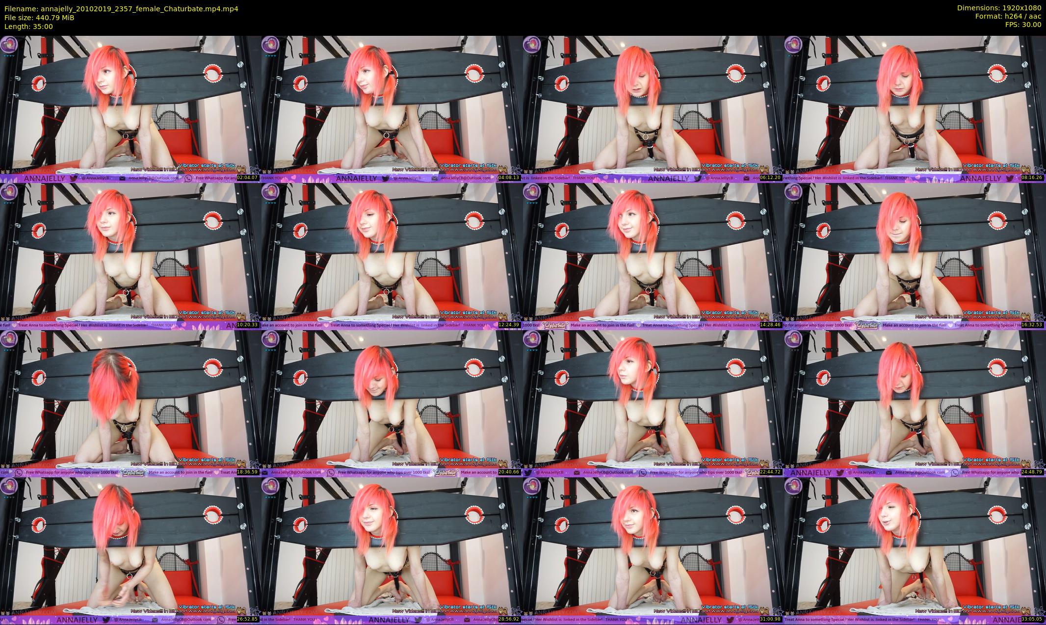 annajelly — 35 minute Chaturbate couple cam show recording, 1080p, Oct 20, 2019
