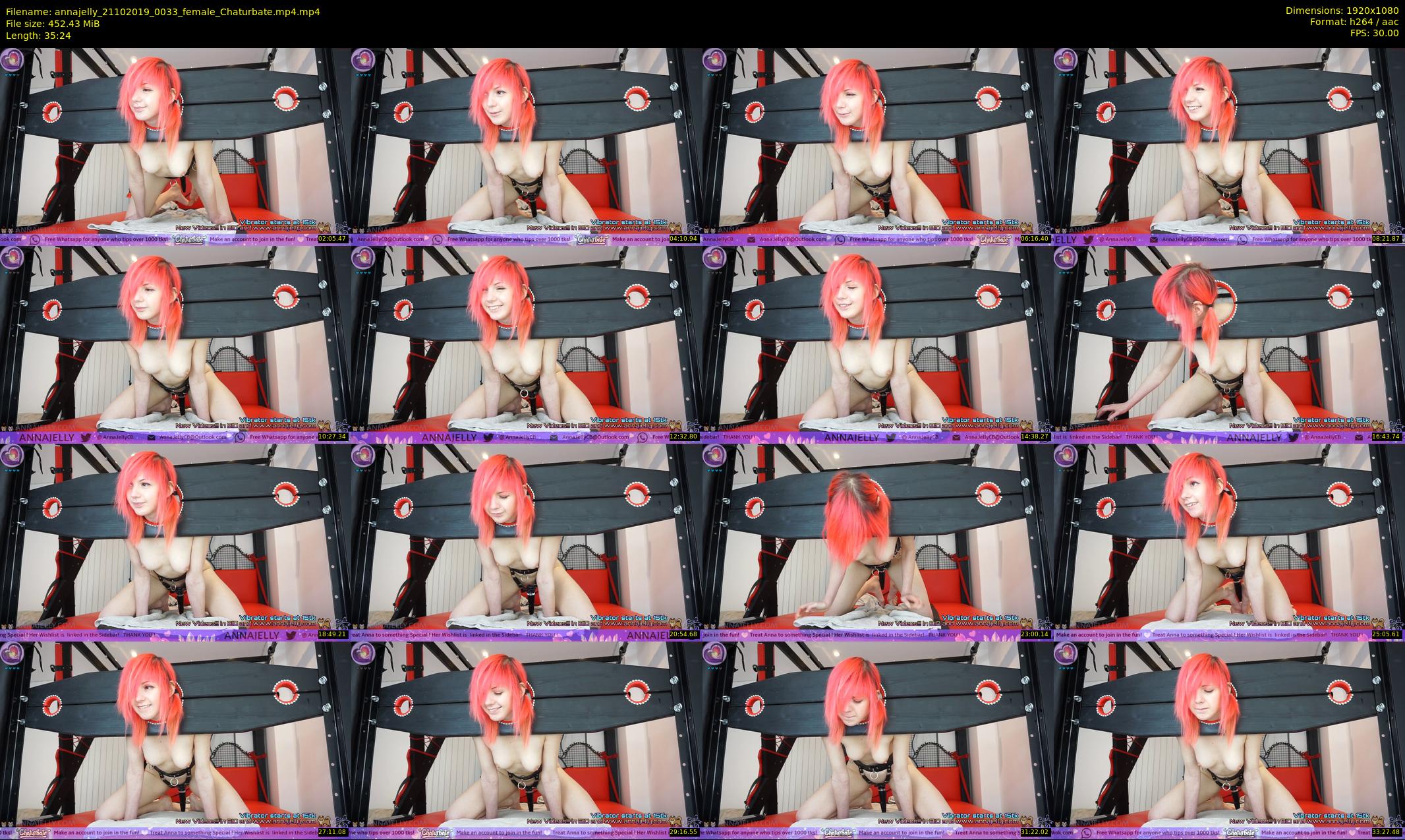 annajelly — 36 minute Chaturbate couple cam show recording, 1080p, Oct 21, 2019