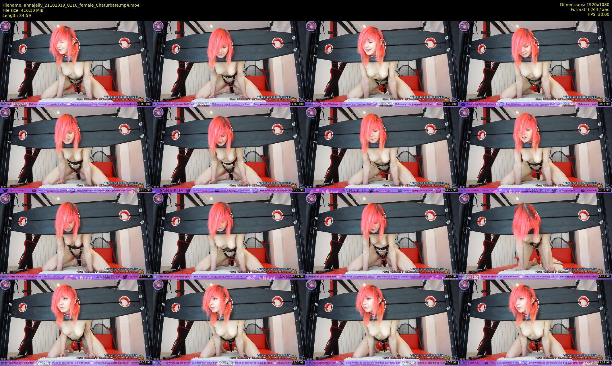 annajelly — 35 minute Chaturbate couple cam show recording, 1080p, Oct 21, 2019