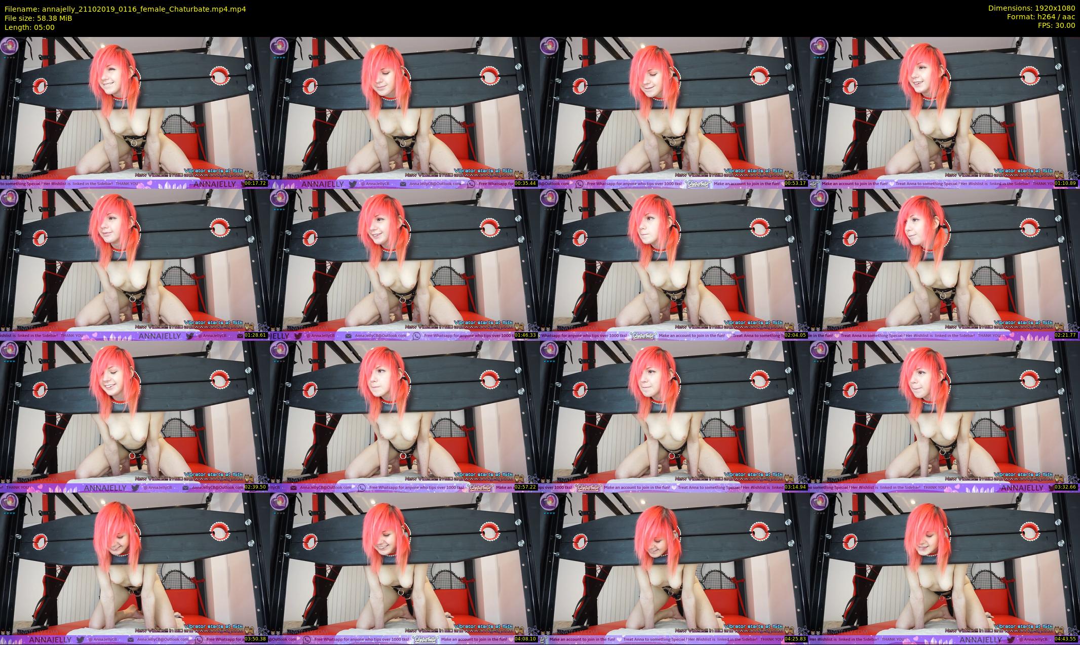 annajelly — 5 minute Chaturbate couple cam show recording, 1080p, Oct 21, 2019