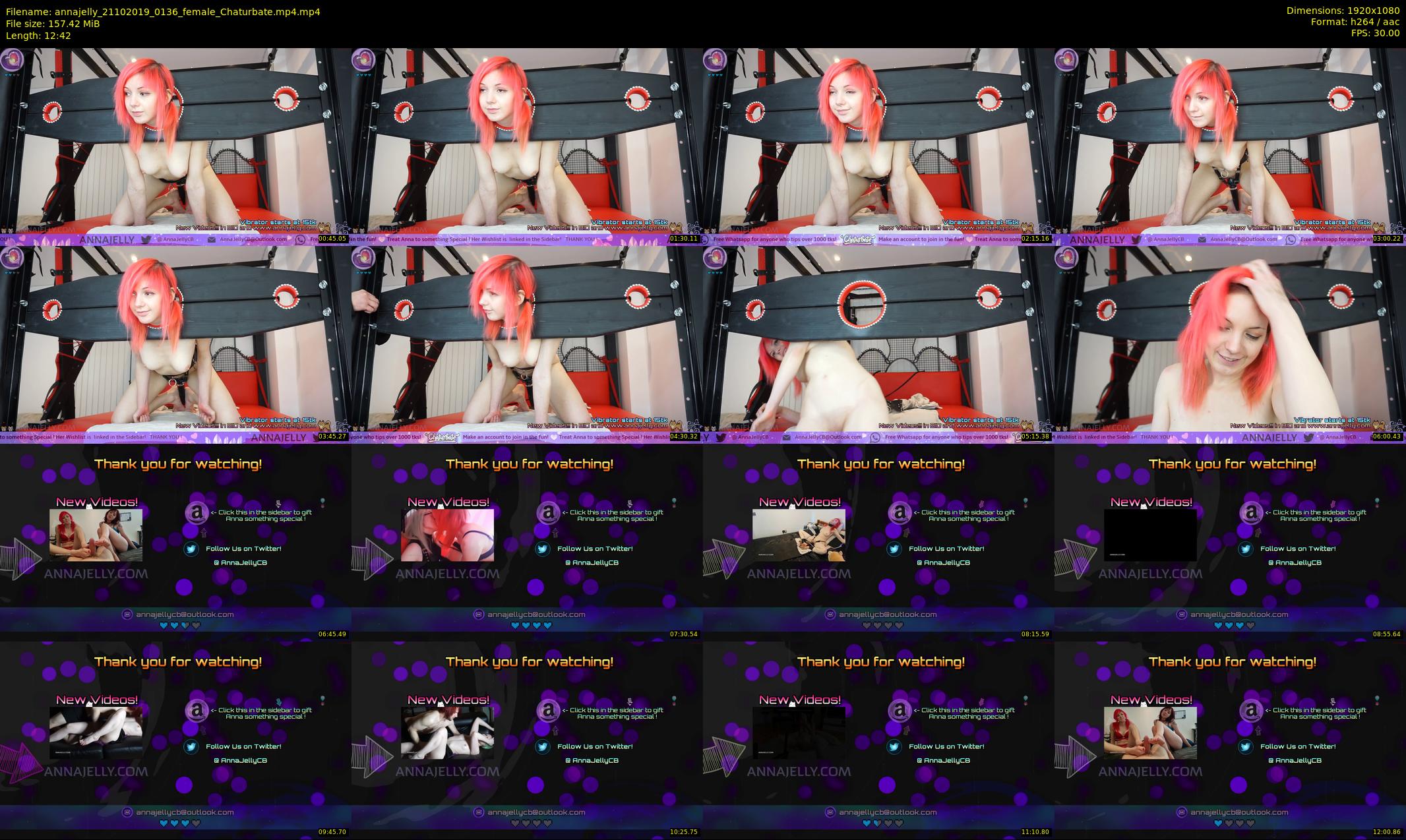 annajelly — 13 minute Chaturbate couple cam show recording, 1080p, Oct 21, 2019