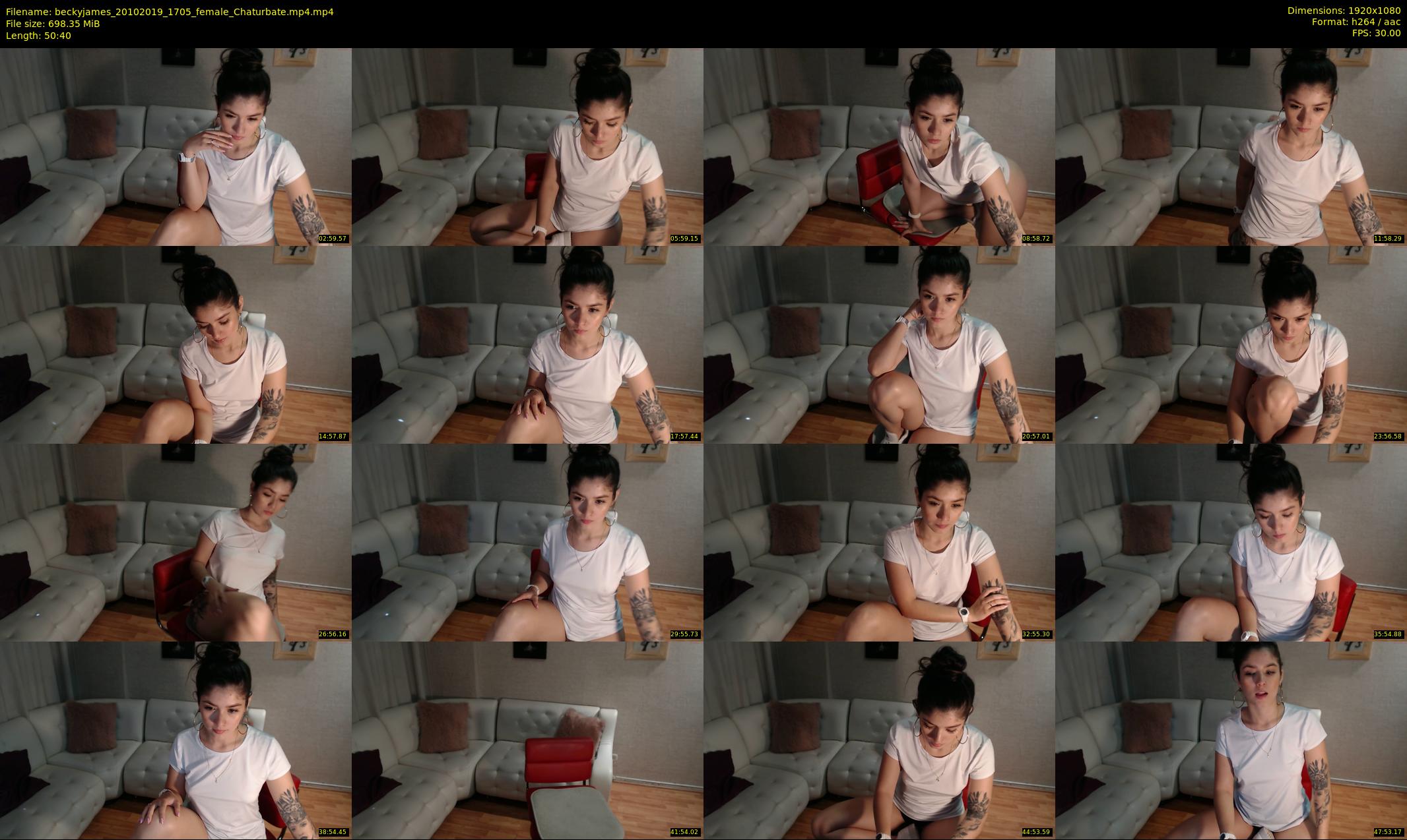 beckyjames — 51 minute Chaturbate female cam show recording, 1080p, Oct 20, 2019