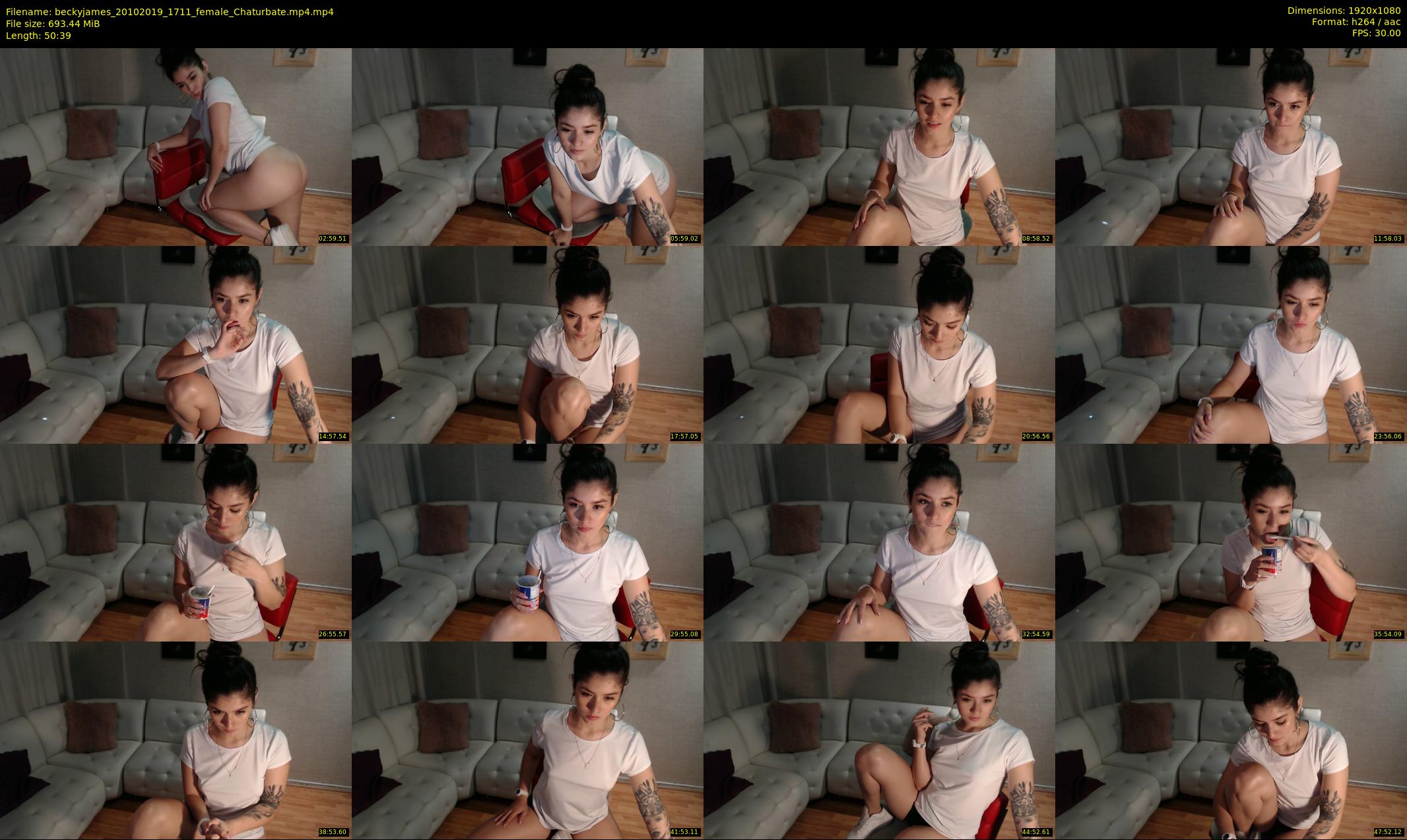 beckyjames — 51 minute Chaturbate female cam show recording, 1080p, Oct 20, 2019