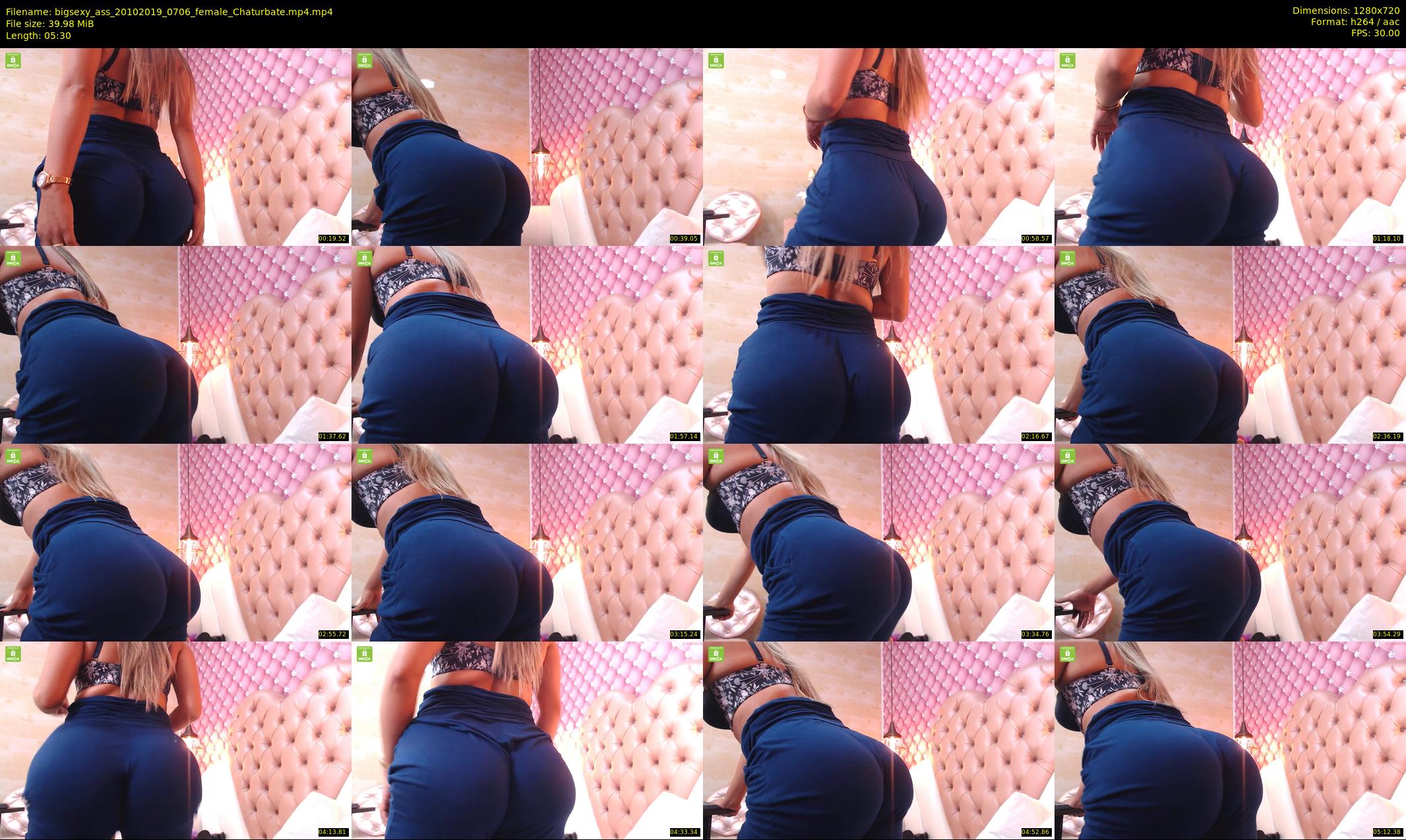 bigsexy_ass — 6 minute Chaturbate female cam show recording, 720p, Oct 20, 2019