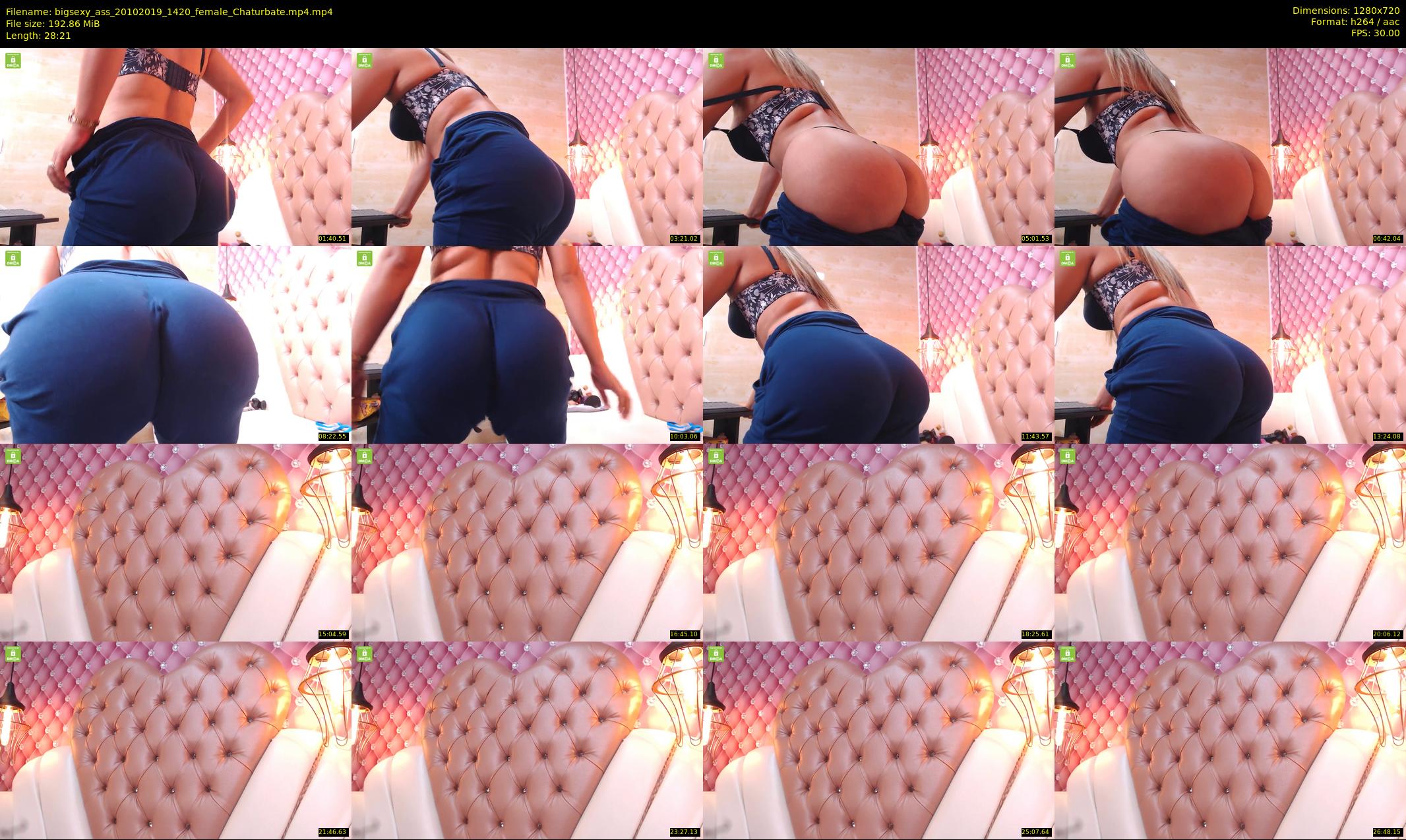 bigsexy_ass — 29 minute Chaturbate female cam show recording, 720p, Oct 20, 2019