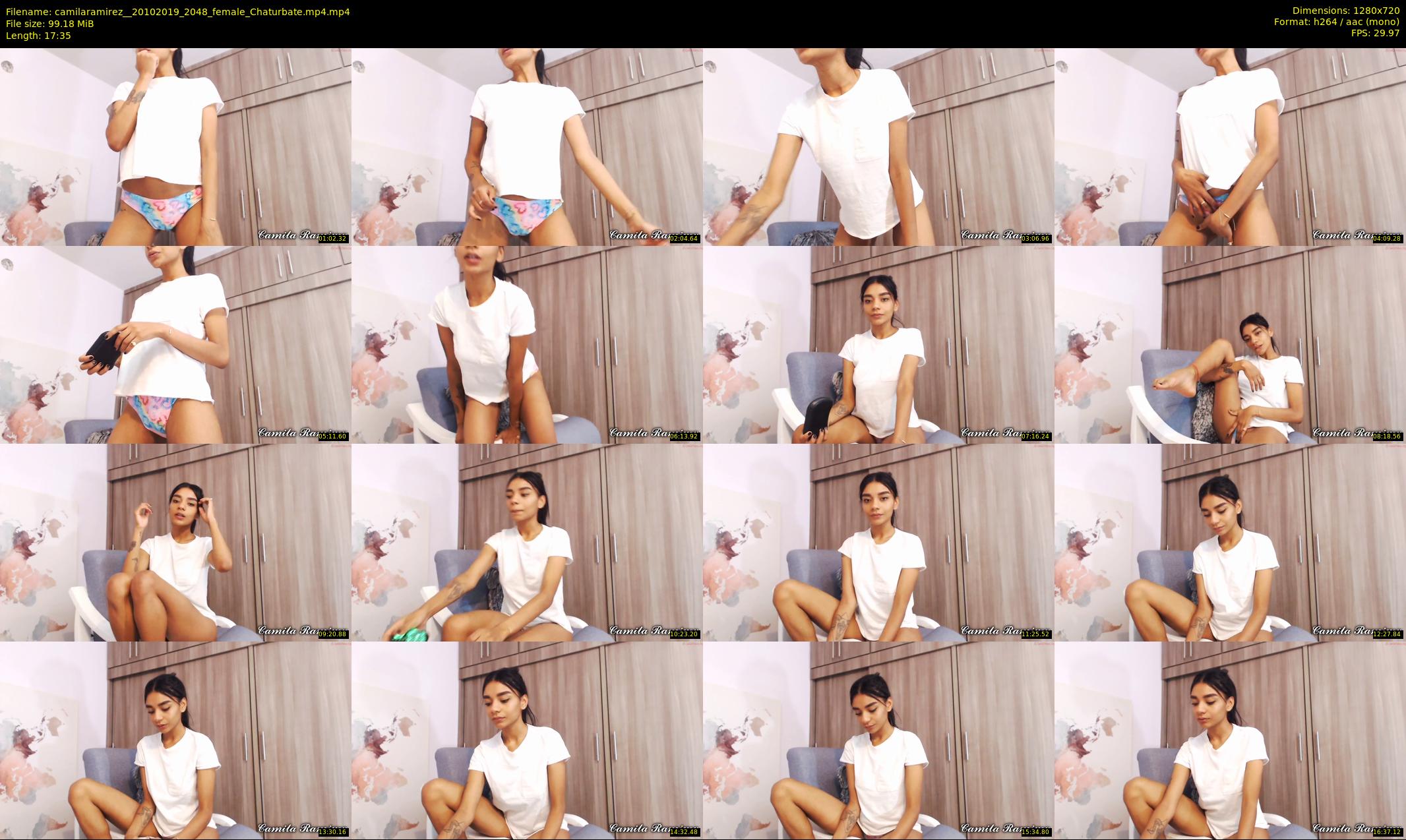 camilaramirez_ — 18 minute Chaturbate female cam show recording, 720p, Oct 20, 2019