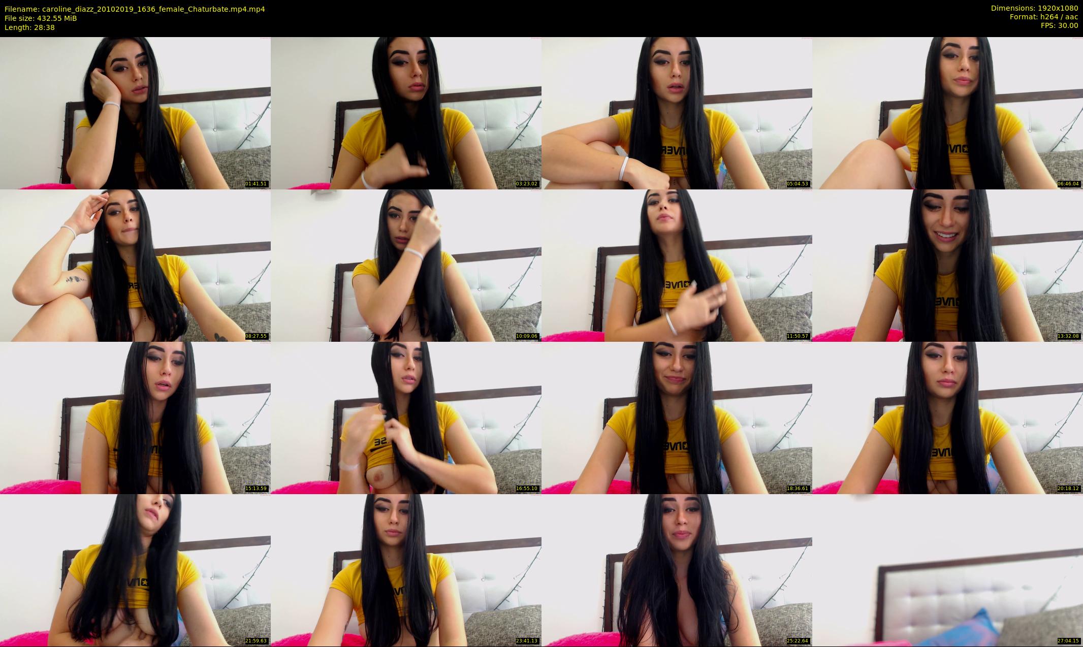 caroline_diazz — 29 minute Chaturbate female cam show recording, 1080p, Oct 20, 2019