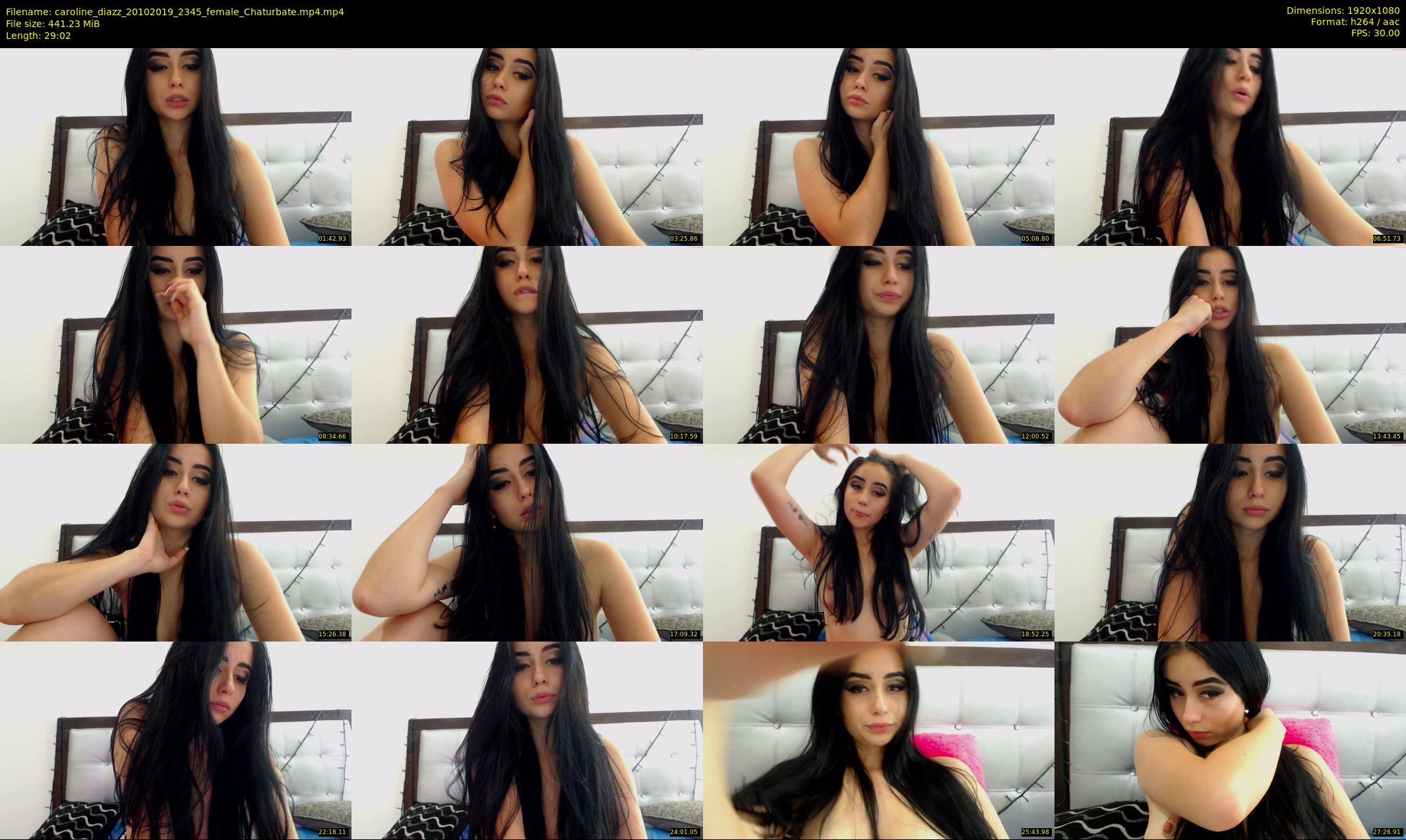 caroline_diazz — 30 minute Chaturbate female cam show recording, 1080p, Oct 20, 2019