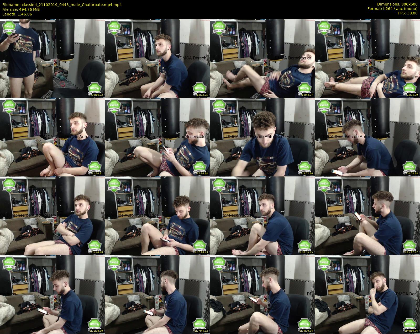 classied — 107 minute Chaturbate male cam show recording, 480p, Oct 21, 2019