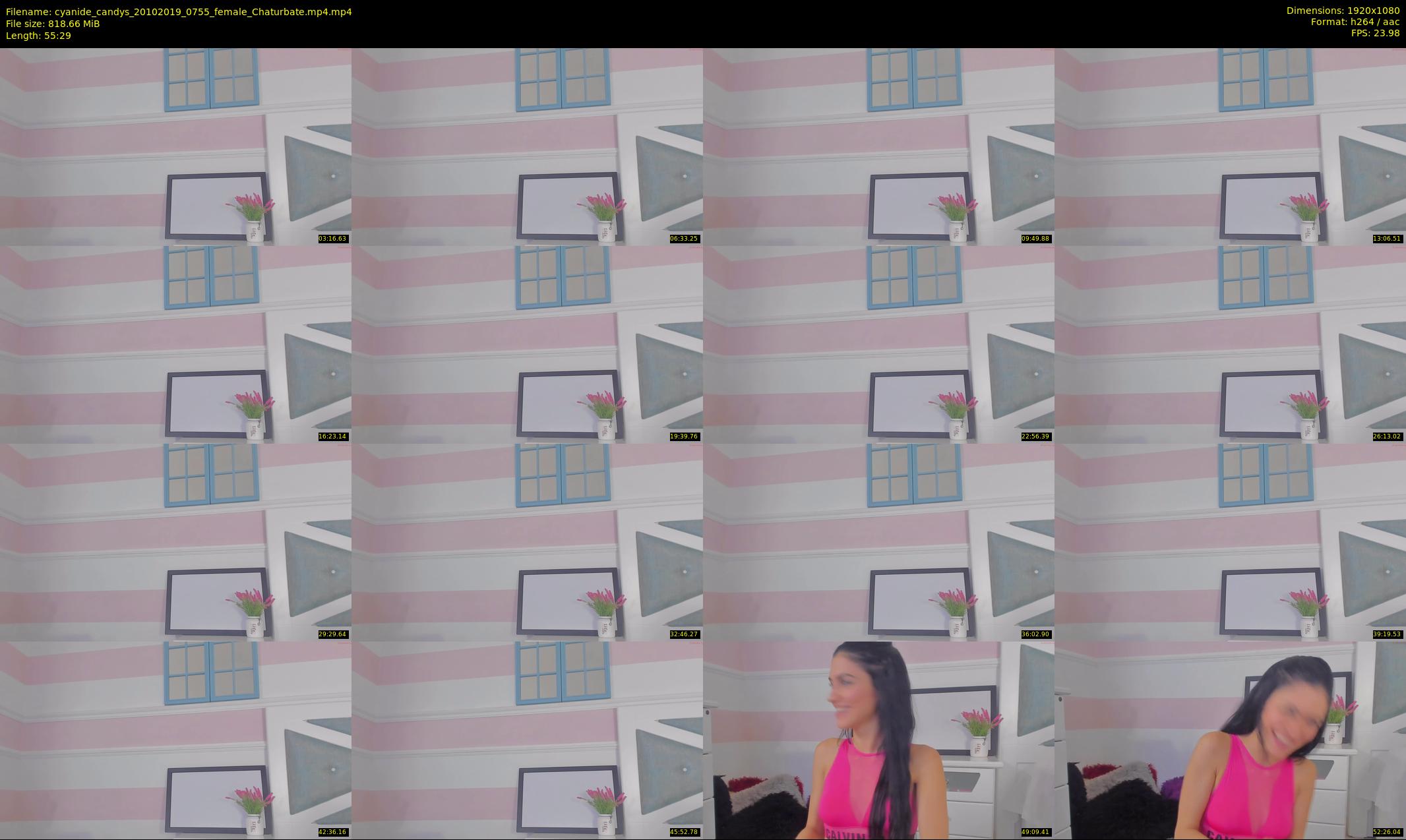 cyanide_candys — 56 minute Chaturbate female cam show recording, 1080p, Oct 20, 2019