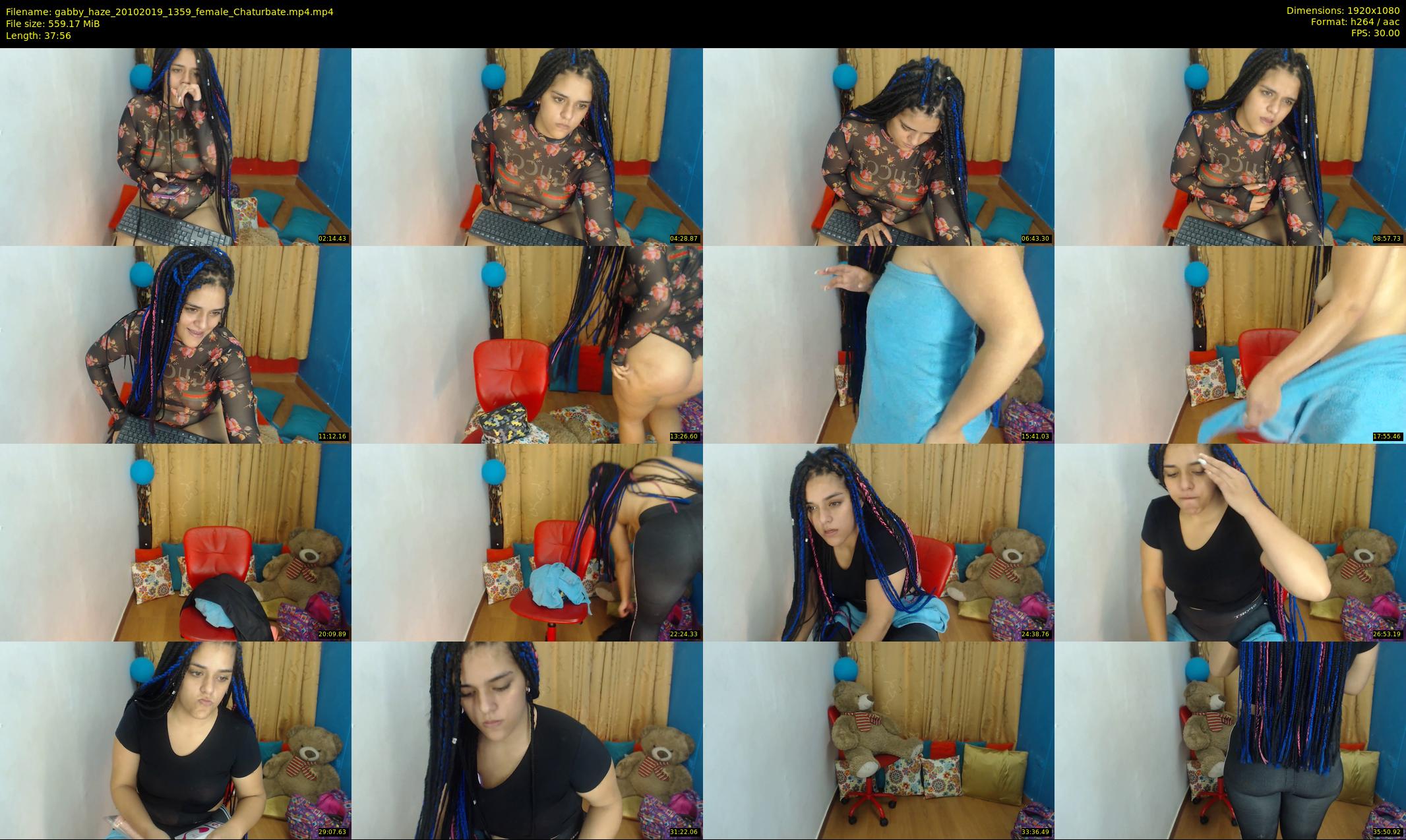 gabby_haze — 38 minute Chaturbate female cam show recording, 1080p, Oct 20, 2019