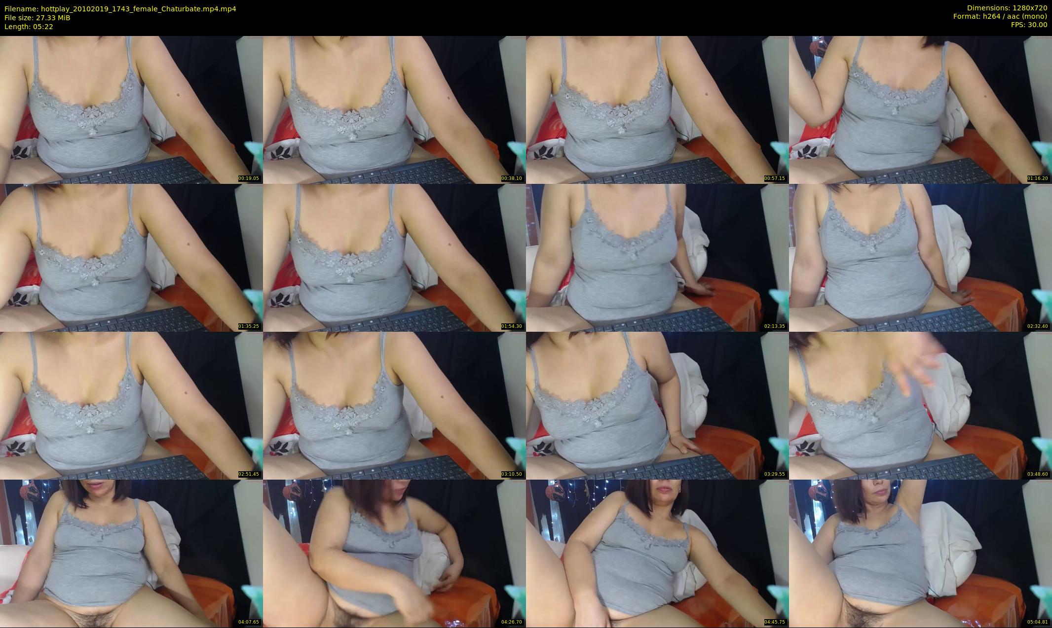 hottplay — 6 minute Chaturbate female cam show recording, 720p, Oct 20, 2019