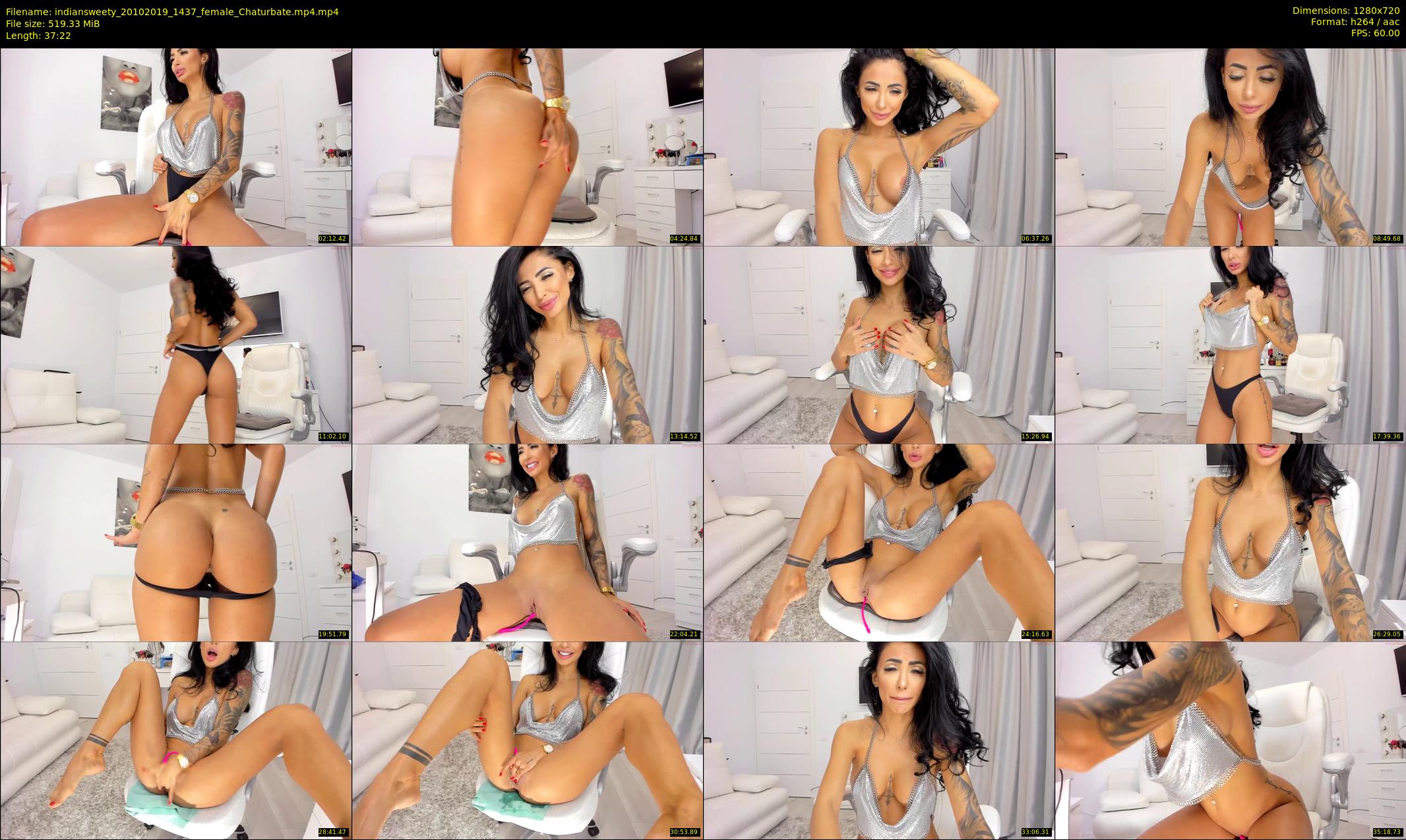 indiansweety — 38 minute Chaturbate female cam show recording, 720p, Oct 20, 2019