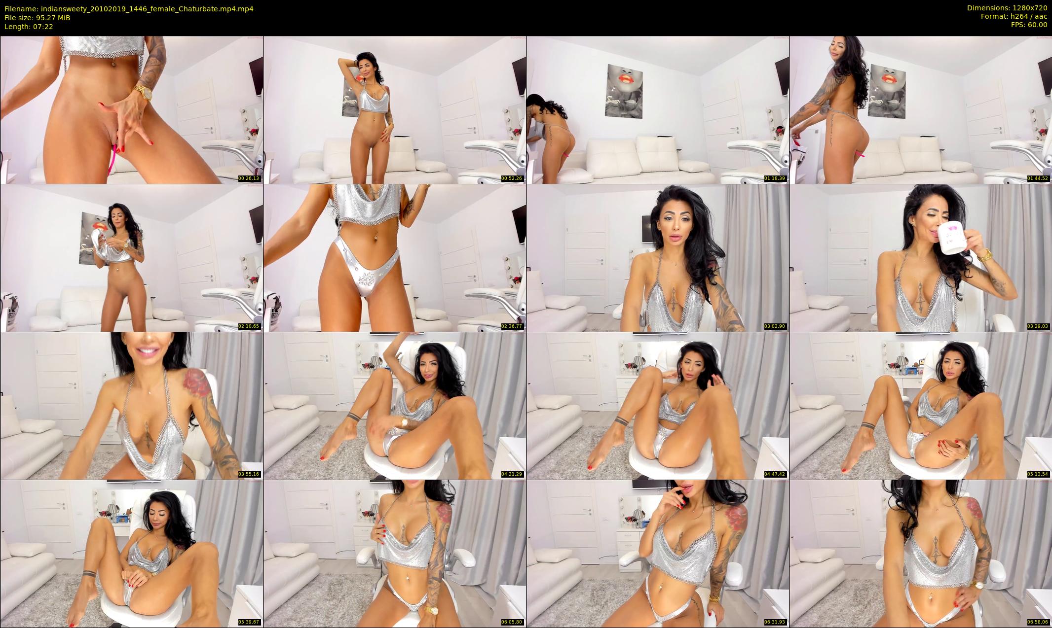 indiansweety — 8 minute Chaturbate female cam show recording, 720p, Oct 20, 2019