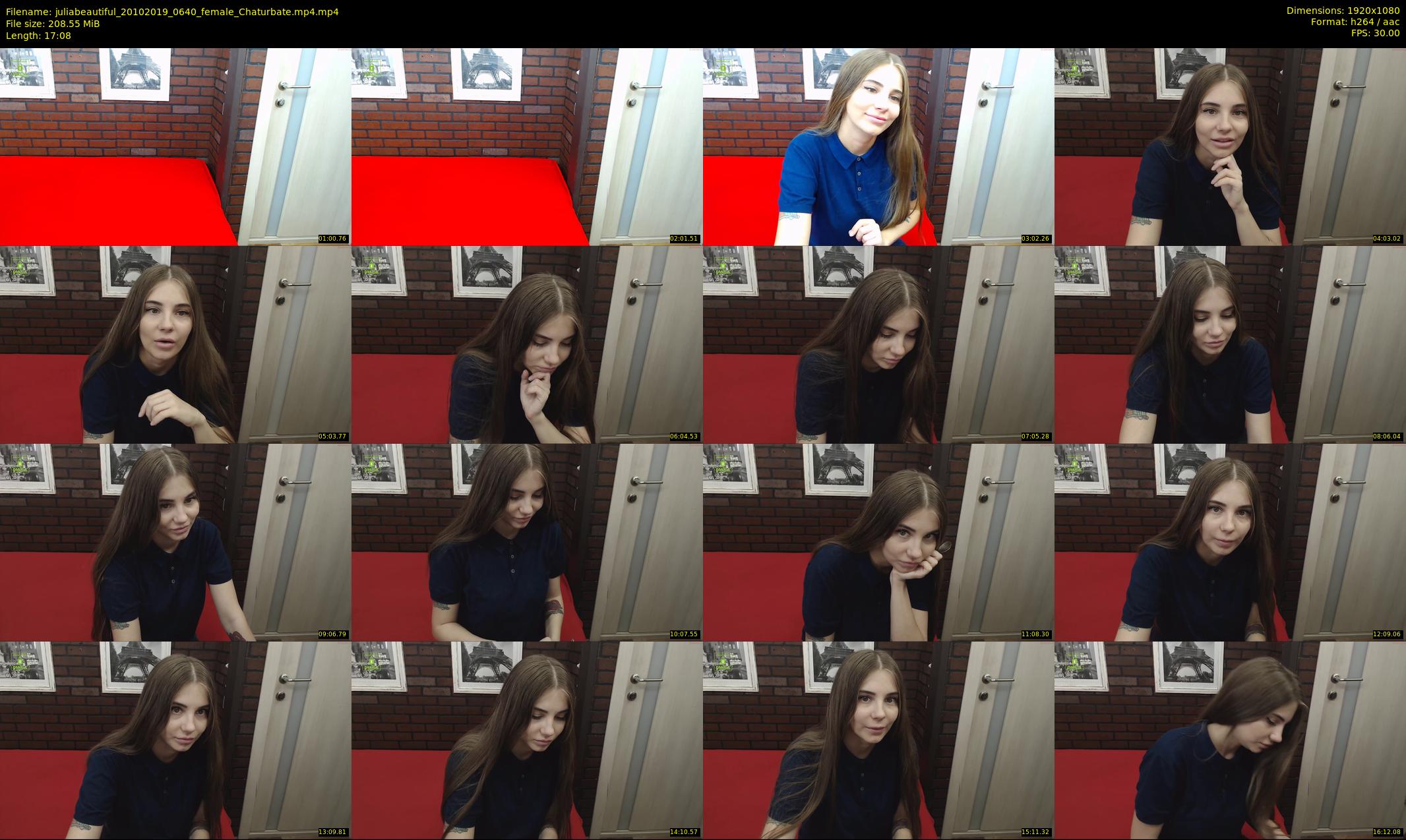 juliabeautiful — 18 minute Chaturbate female cam show recording, 1080p, Oct 20, 2019