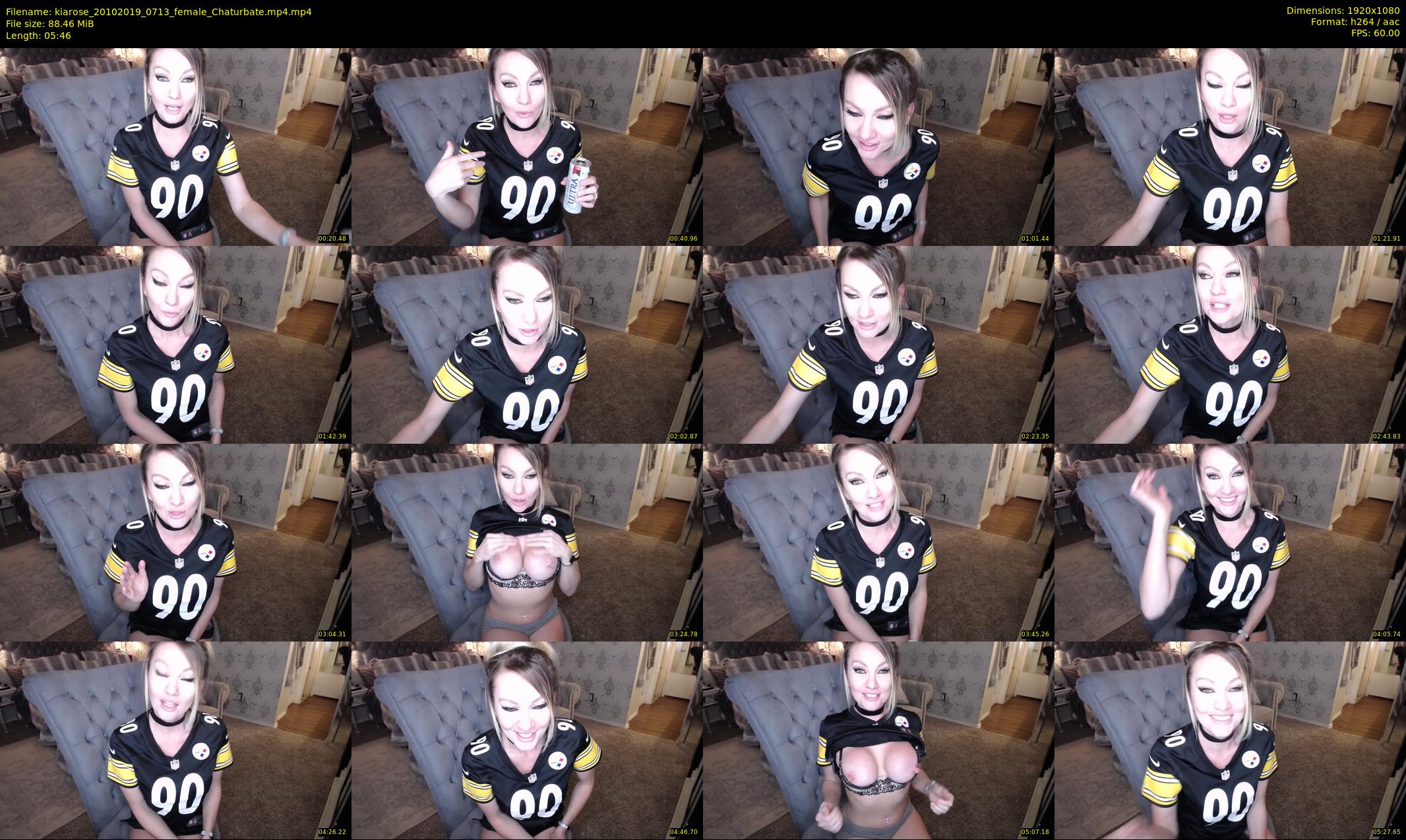 kiarose — 6 minute Chaturbate female cam show recording, 1080p, Oct 20, 2019