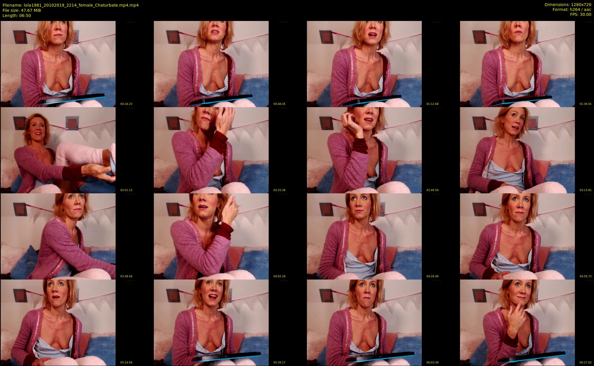 lola1981 — 7 minute Chaturbate female cam show recording, 720p, Oct 20, 2019