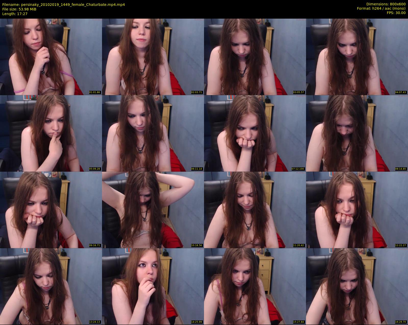 persinaky — 18 minute Chaturbate female cam show recording, 480p, Oct 20, 2019