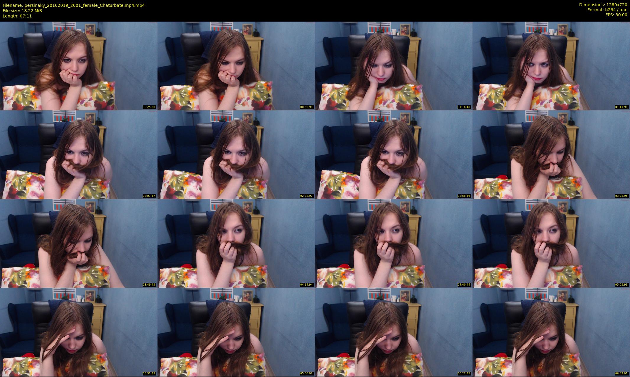 persinaky — 8 minute Chaturbate female cam show recording, 720p, Oct 20, 2019