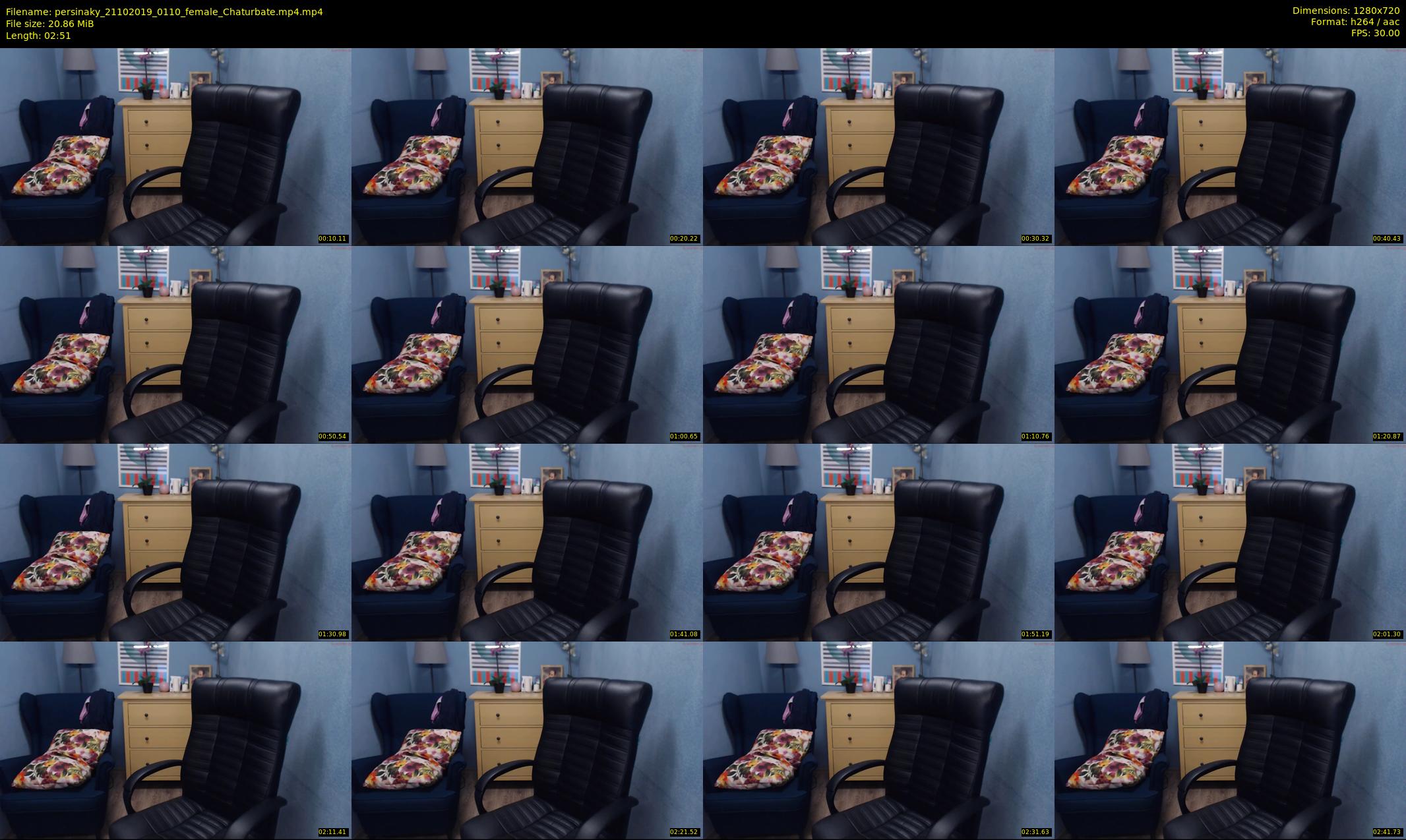 persinaky — 3 minute Chaturbate female cam show recording, 720p, Oct 21, 2019