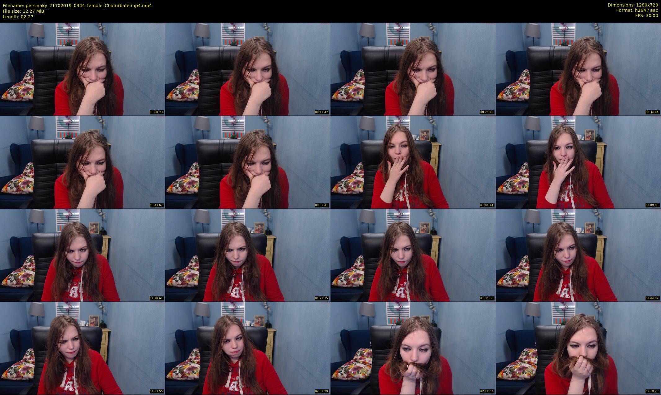 persinaky — 3 minute Chaturbate female cam show recording, 720p, Oct 21, 2019