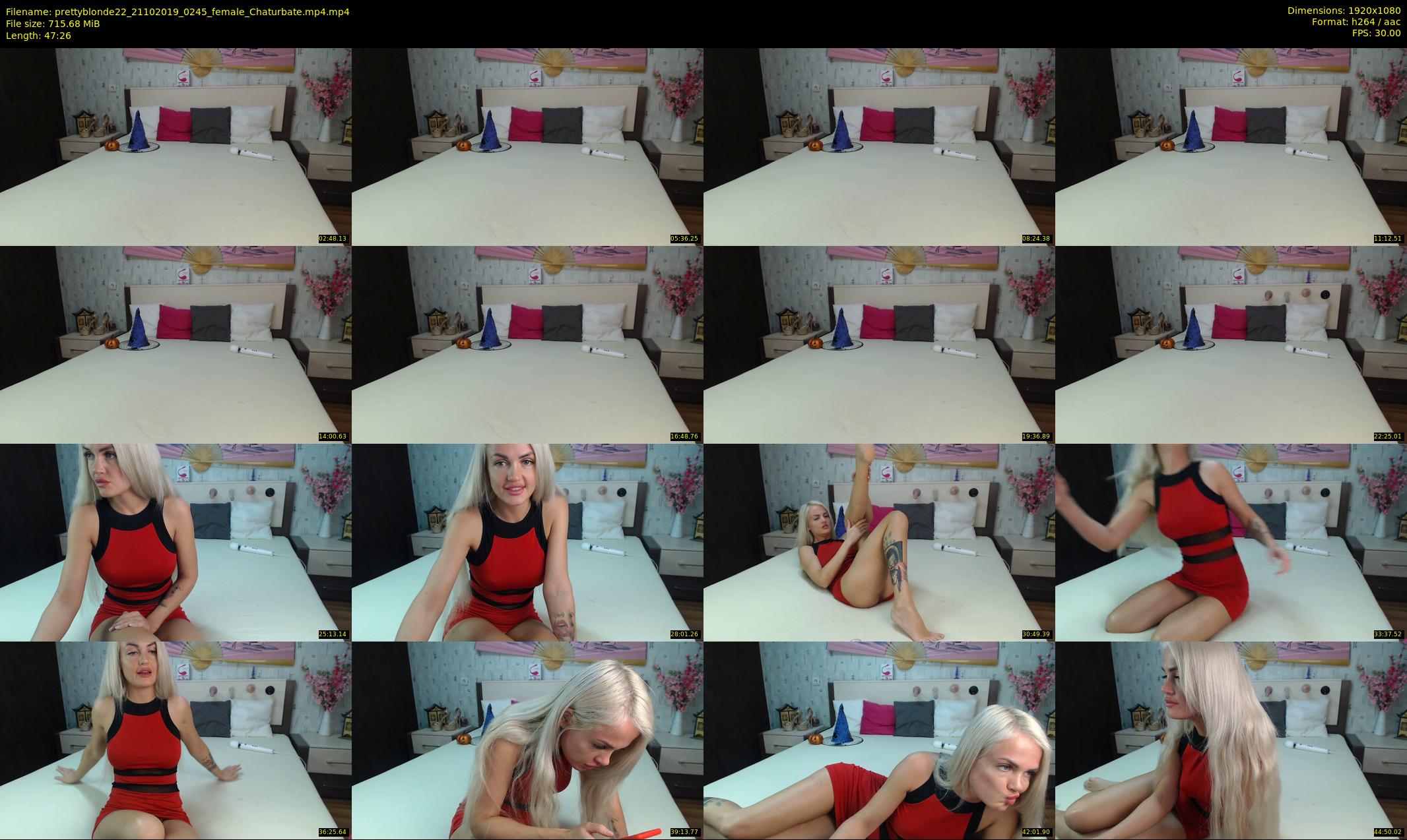 prettyblonde22 — 48 minute Chaturbate female cam show recording, 1080p, Oct 21, 2019