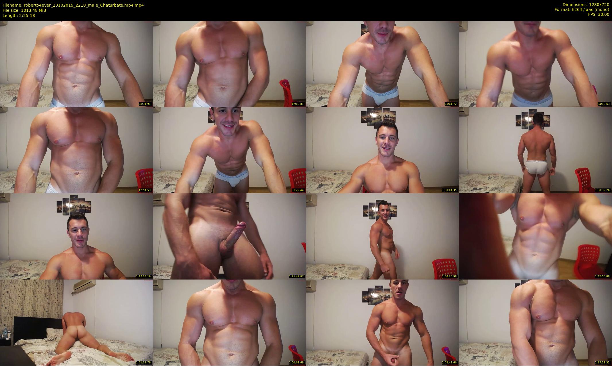roberto4ever — 146 minute Chaturbate male cam show recording, 720p, Oct 20, 2019