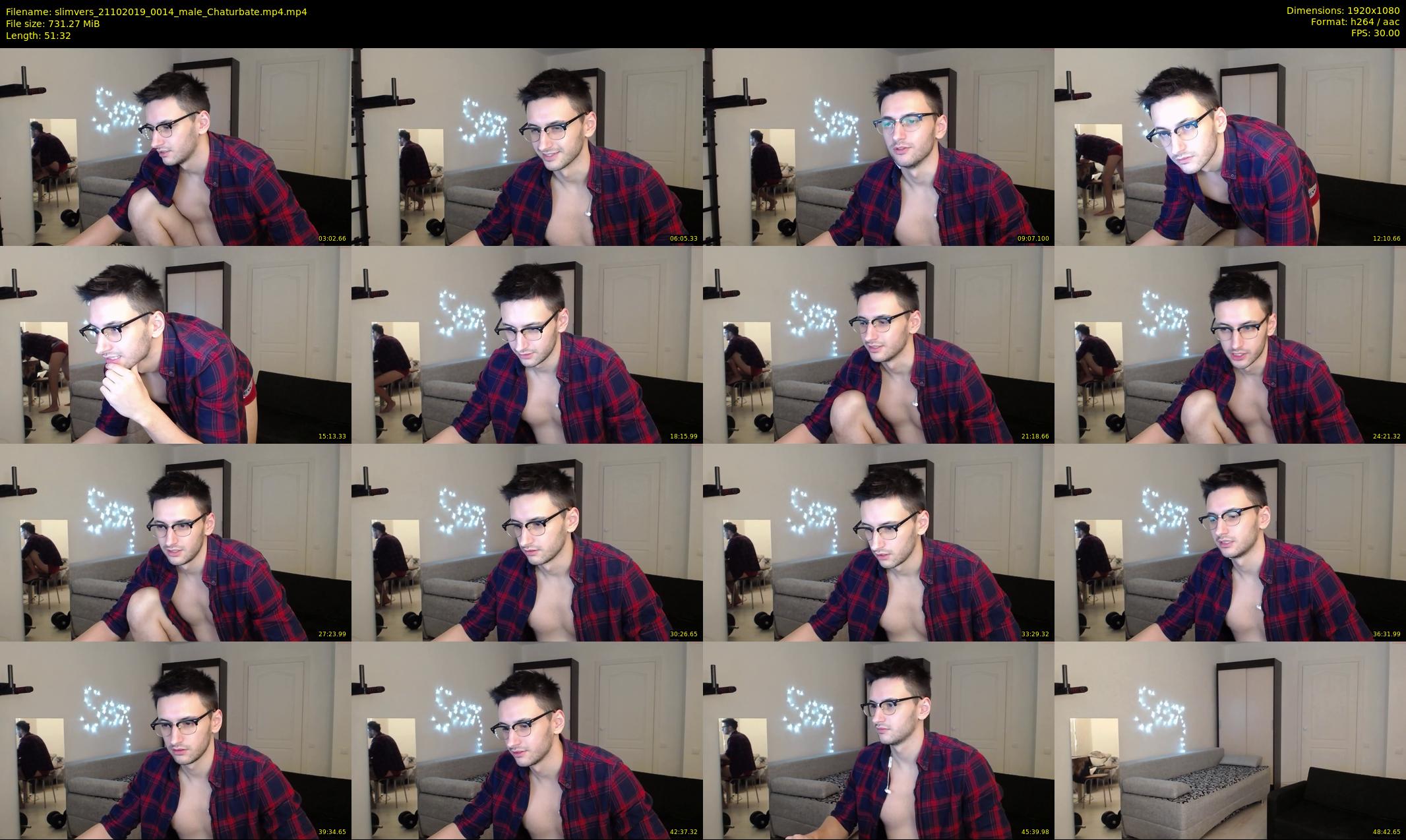 slimvers — 52 minute Chaturbate male cam show recording, 1080p, Oct 21, 2019