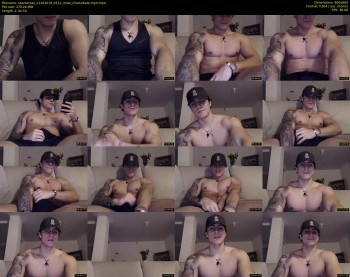 spartacozz — 95 minute Chaturbate male cam show recording, 480p, Oct 21, 2019