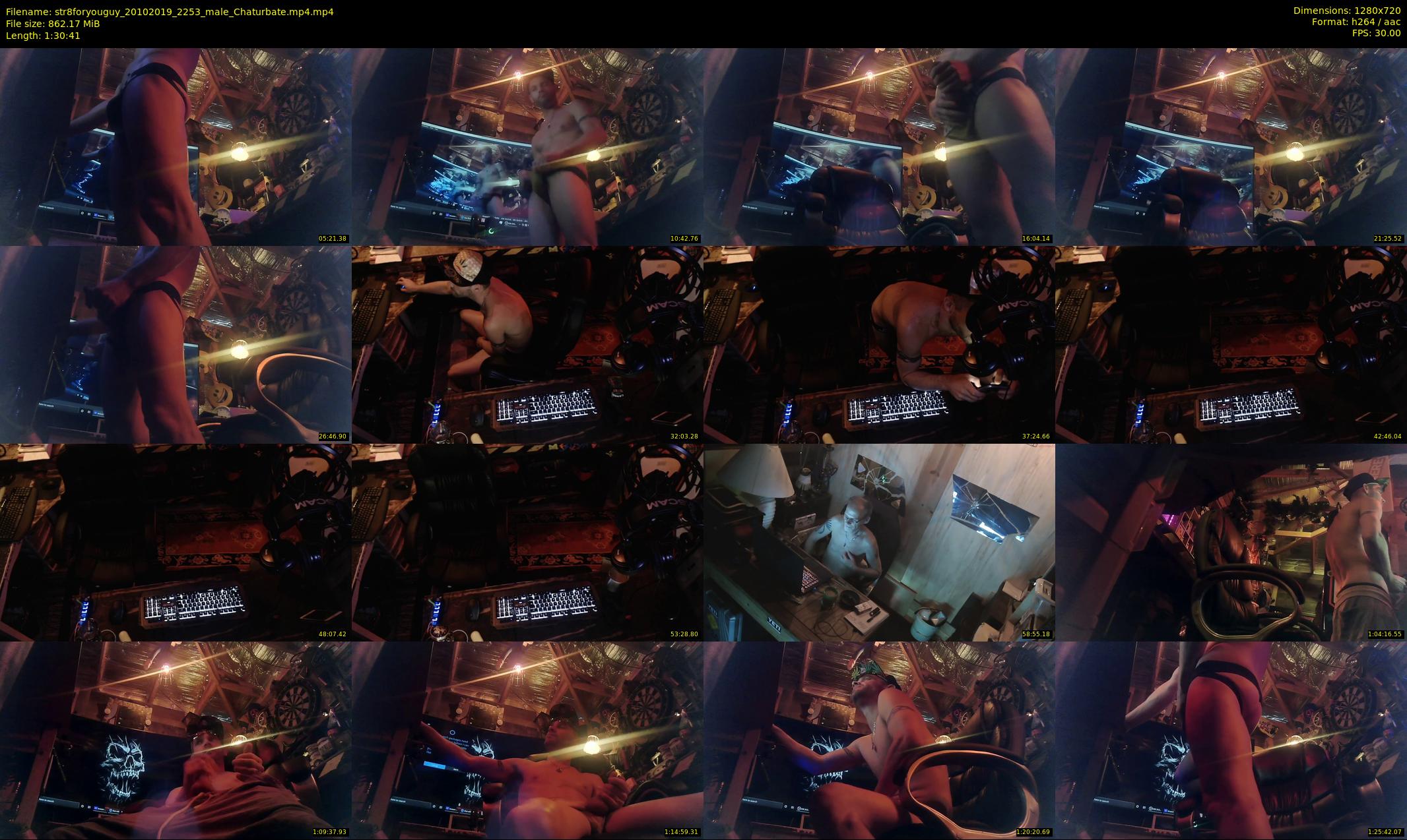 str8foryouguy — 91 minute Chaturbate male cam show recording, 720p, Oct 20, 2019