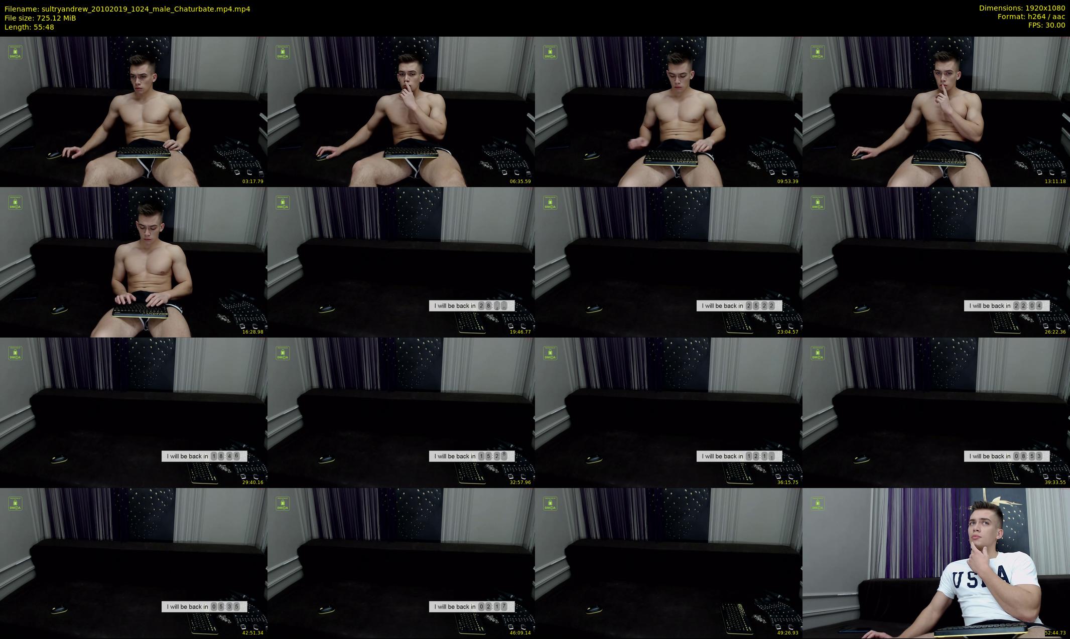 sultryandrew — 56 minute Chaturbate male cam show recording, 1080p, Oct 20, 2019