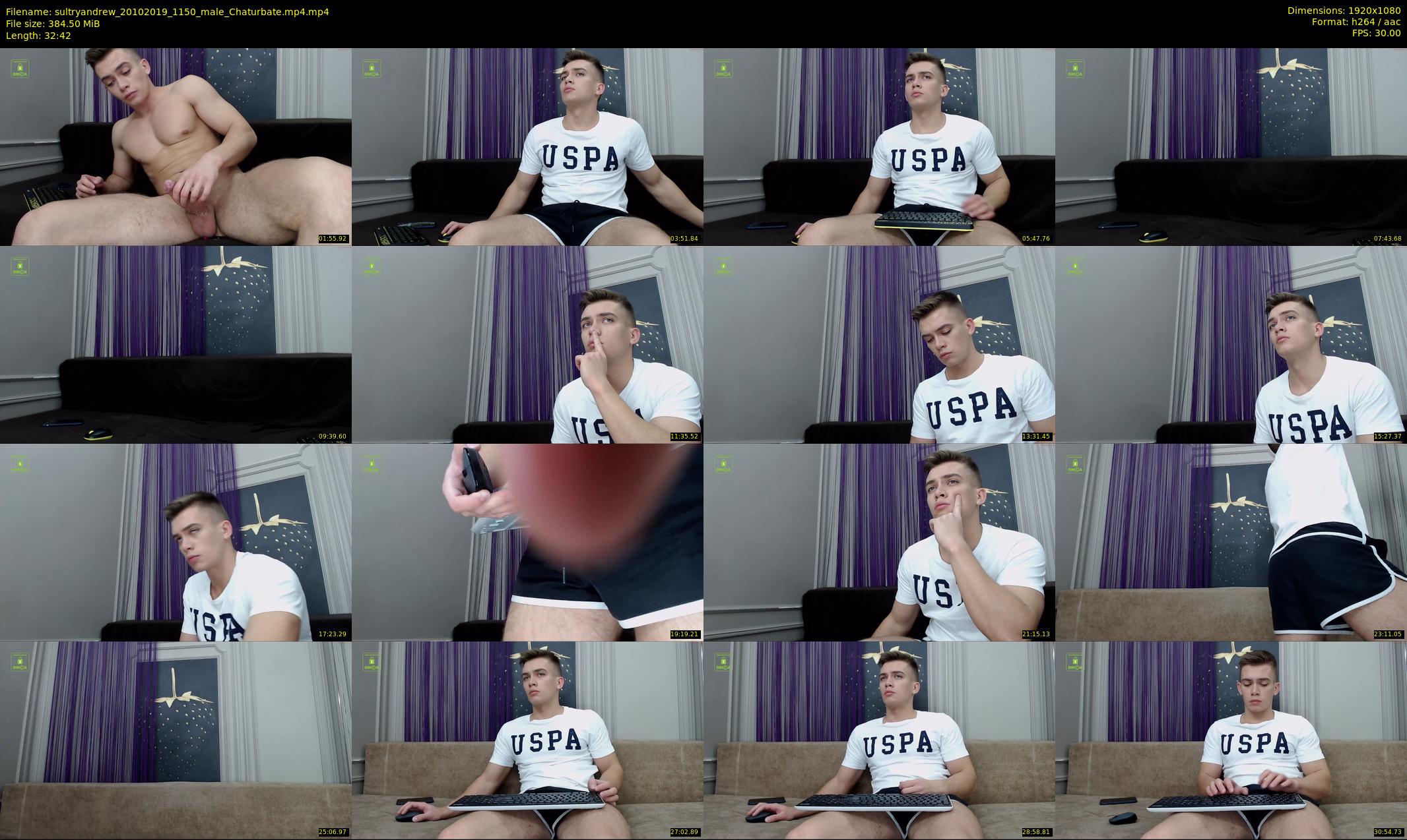sultryandrew — 33 minute Chaturbate male cam show recording, 1080p, Oct 20, 2019