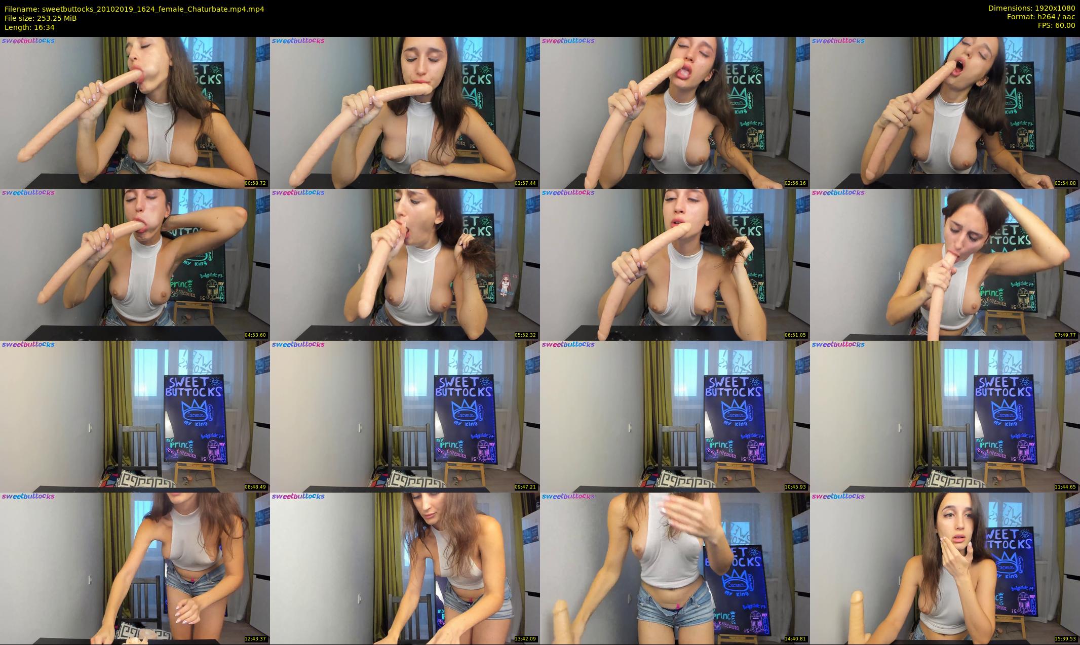 sweetbuttocks — 17 minute Chaturbate female cam show recording, 1080p, Oct 20, 2019