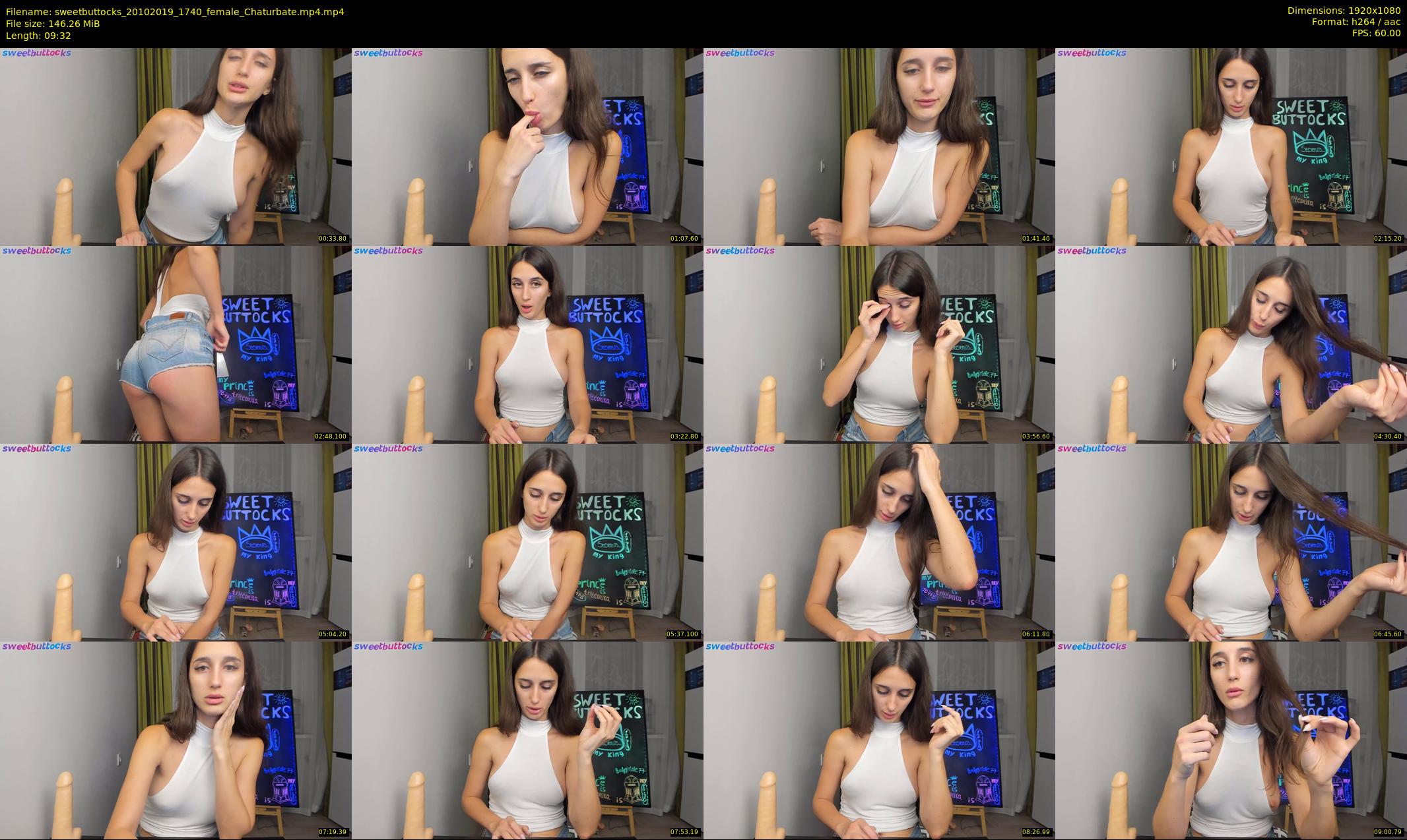 sweetbuttocks — 10 minute Chaturbate female cam show recording, 1080p, Oct 20, 2019