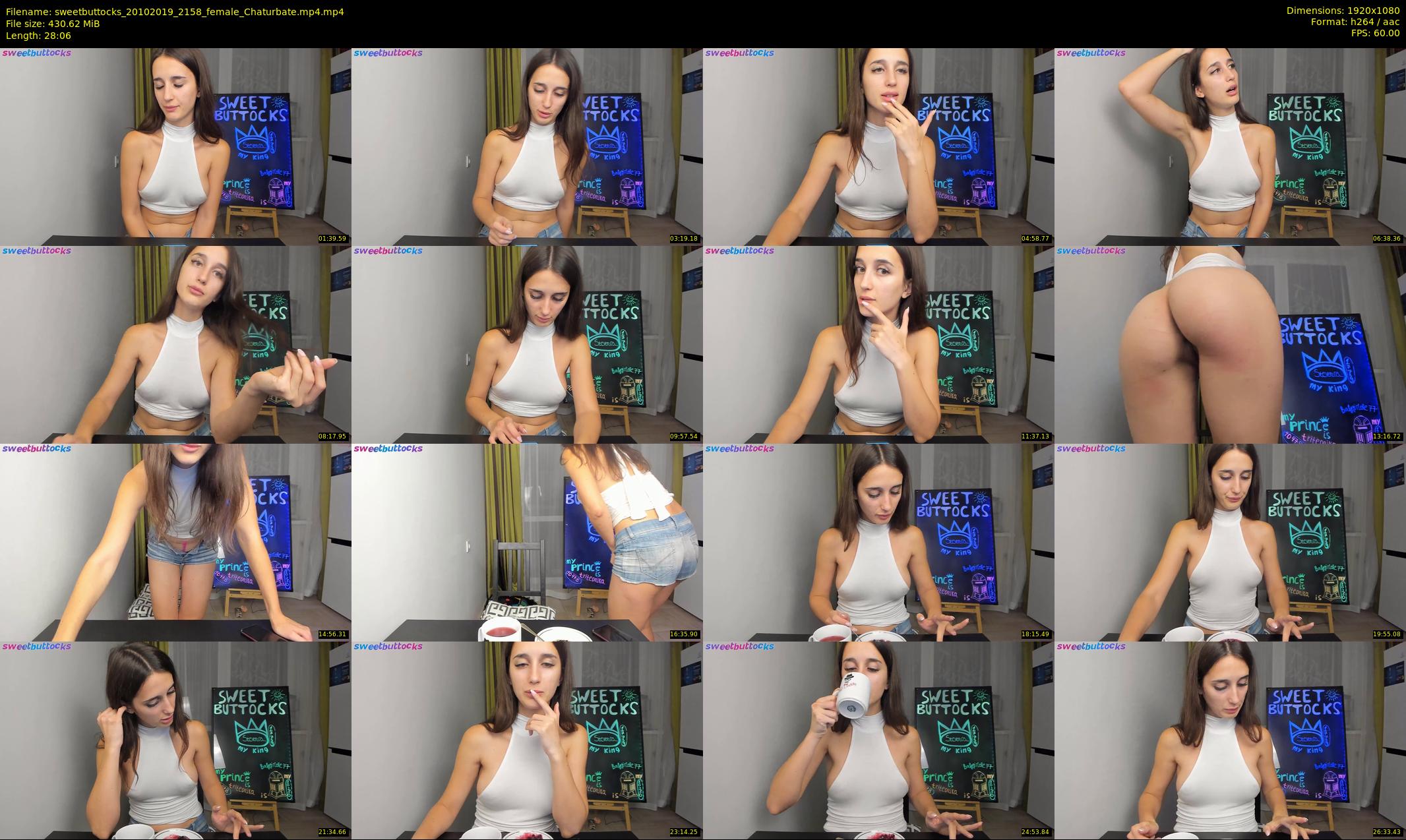 sweetbuttocks — 29 minute Chaturbate female cam show recording, 1080p, Oct 20, 2019