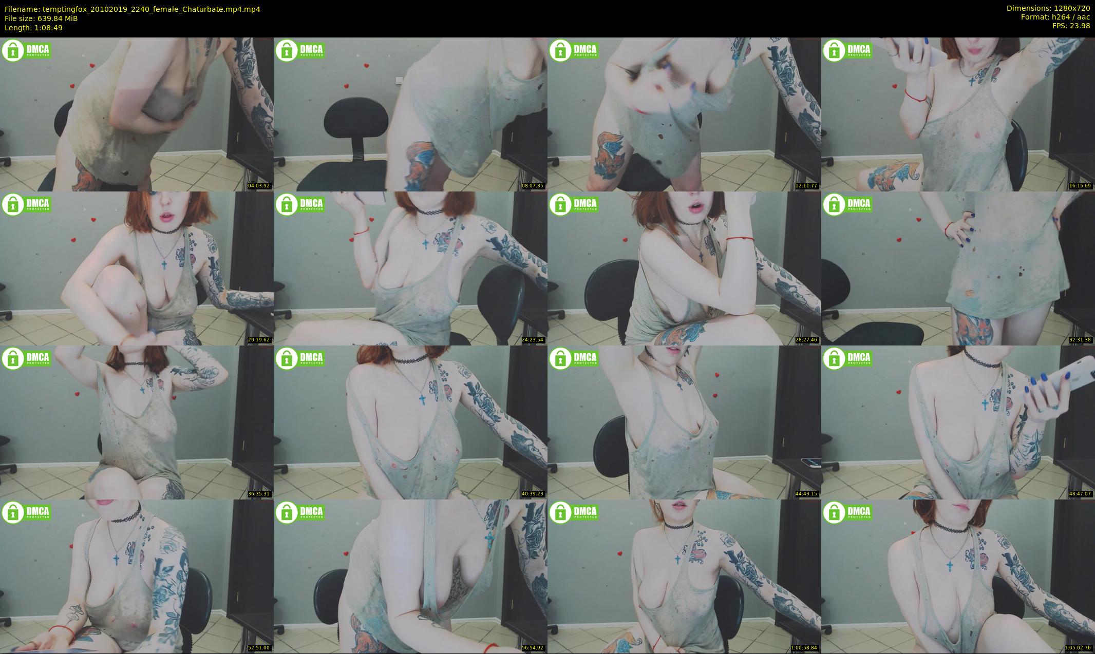temptingfox — 69 minute Chaturbate female cam show recording, 720p, Oct 20, 2019