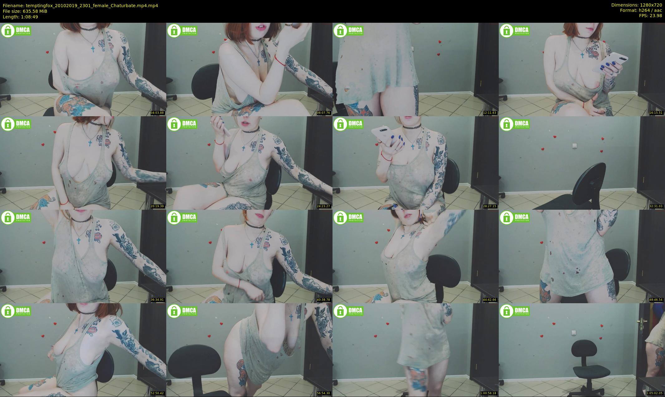 temptingfox — 69 minute Chaturbate female cam show recording, 720p, Oct 20, 2019