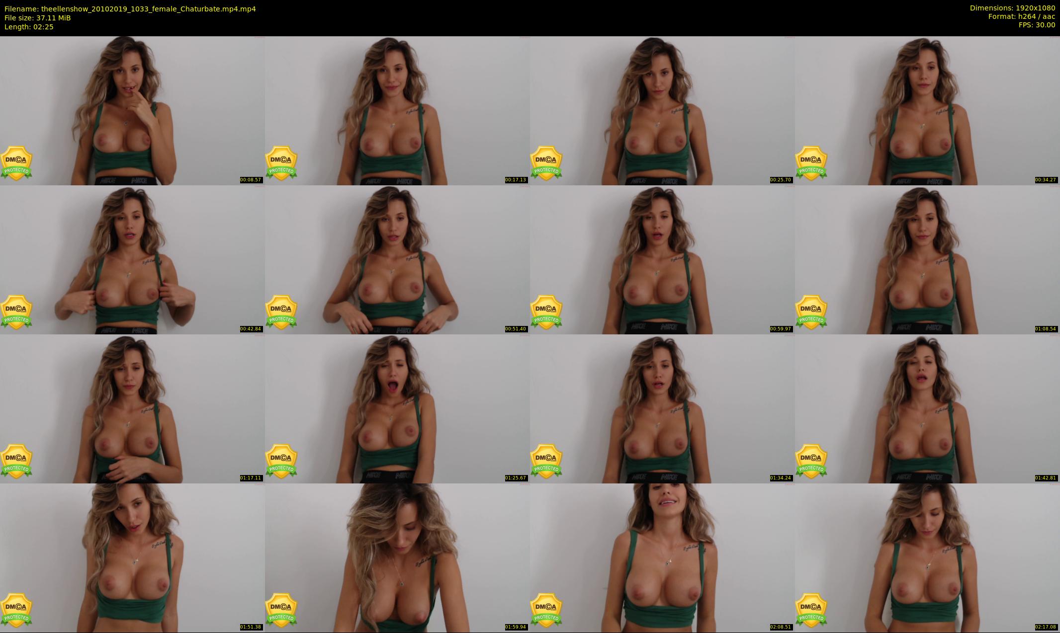 theellenshow — 3 minute Chaturbate female cam show recording, 1080p, Oct 20, 2019