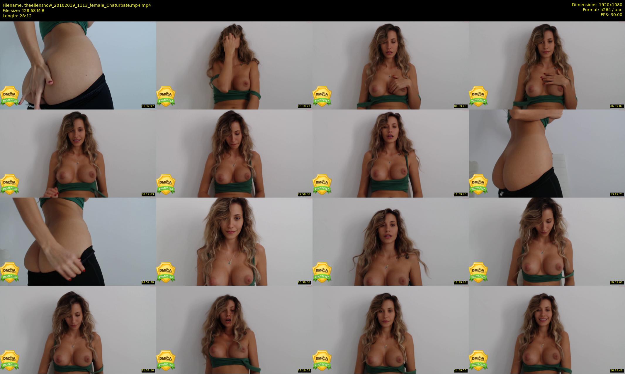 theellenshow — 29 minute Chaturbate female cam show recording, 1080p, Oct 20, 2019