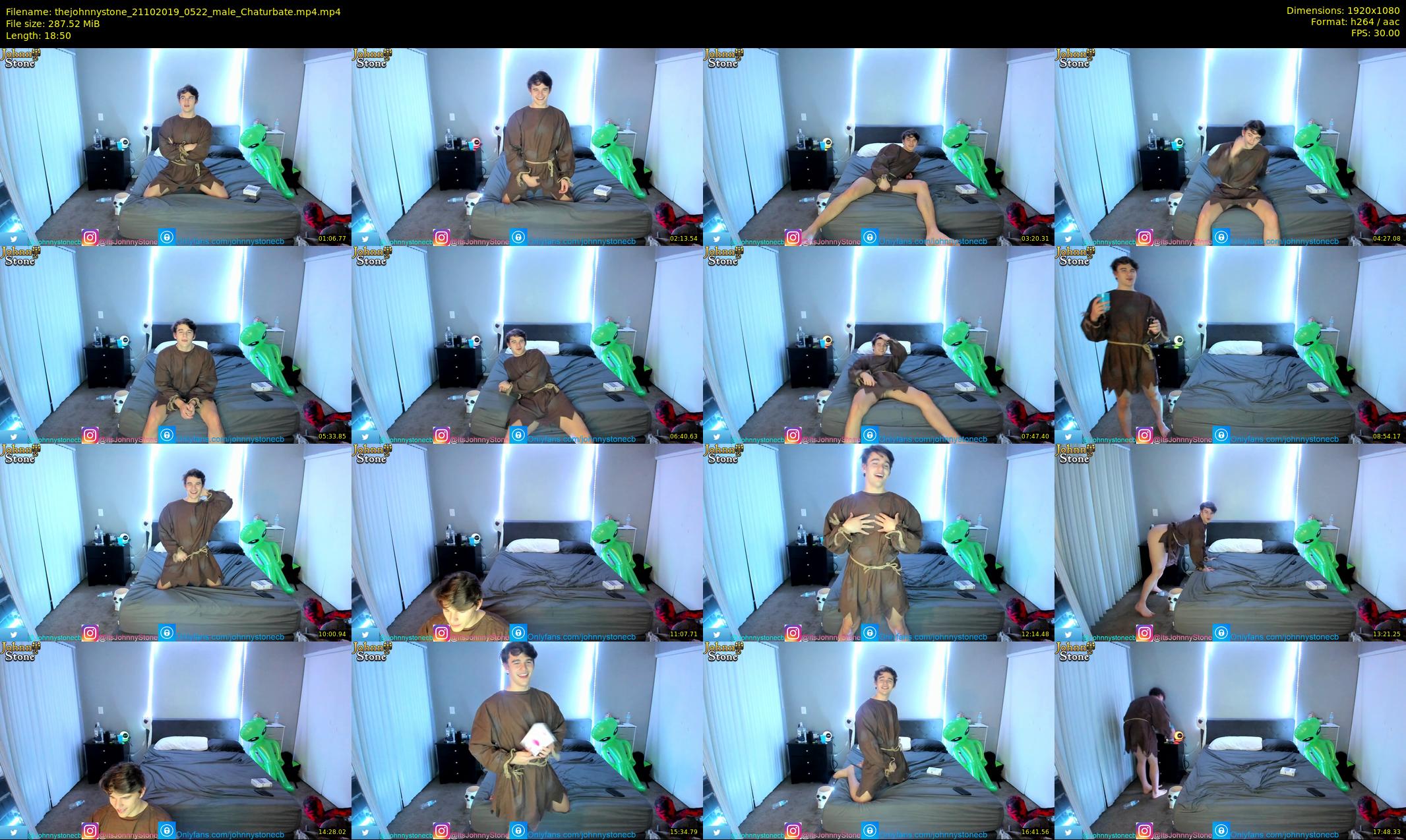 thejohnnystone — 19 minute Chaturbate male cam show recording, 1080p, Oct 21, 2019
