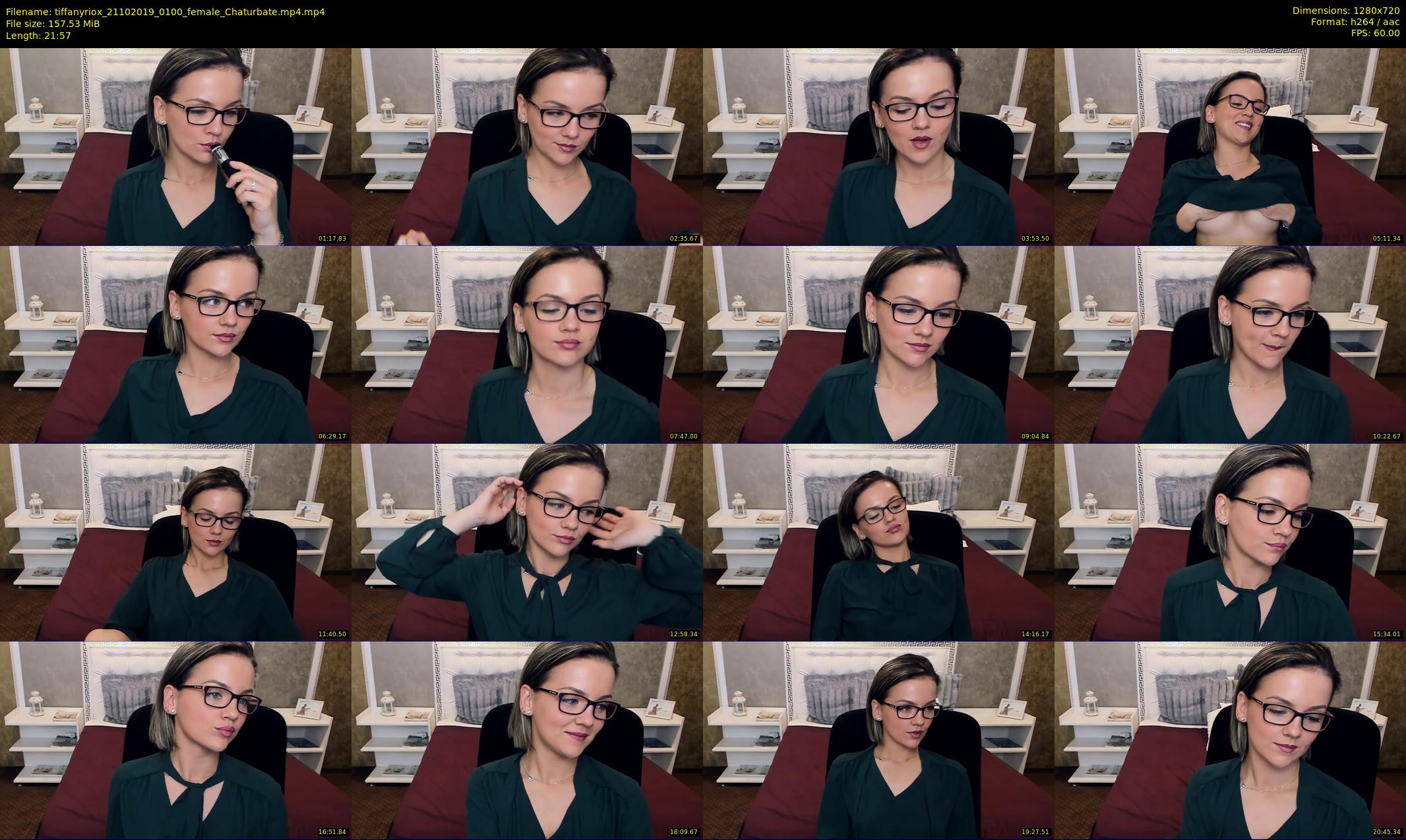 tiffanyriox — 22 minute Chaturbate female cam show recording, 720p, Oct 21, 2019