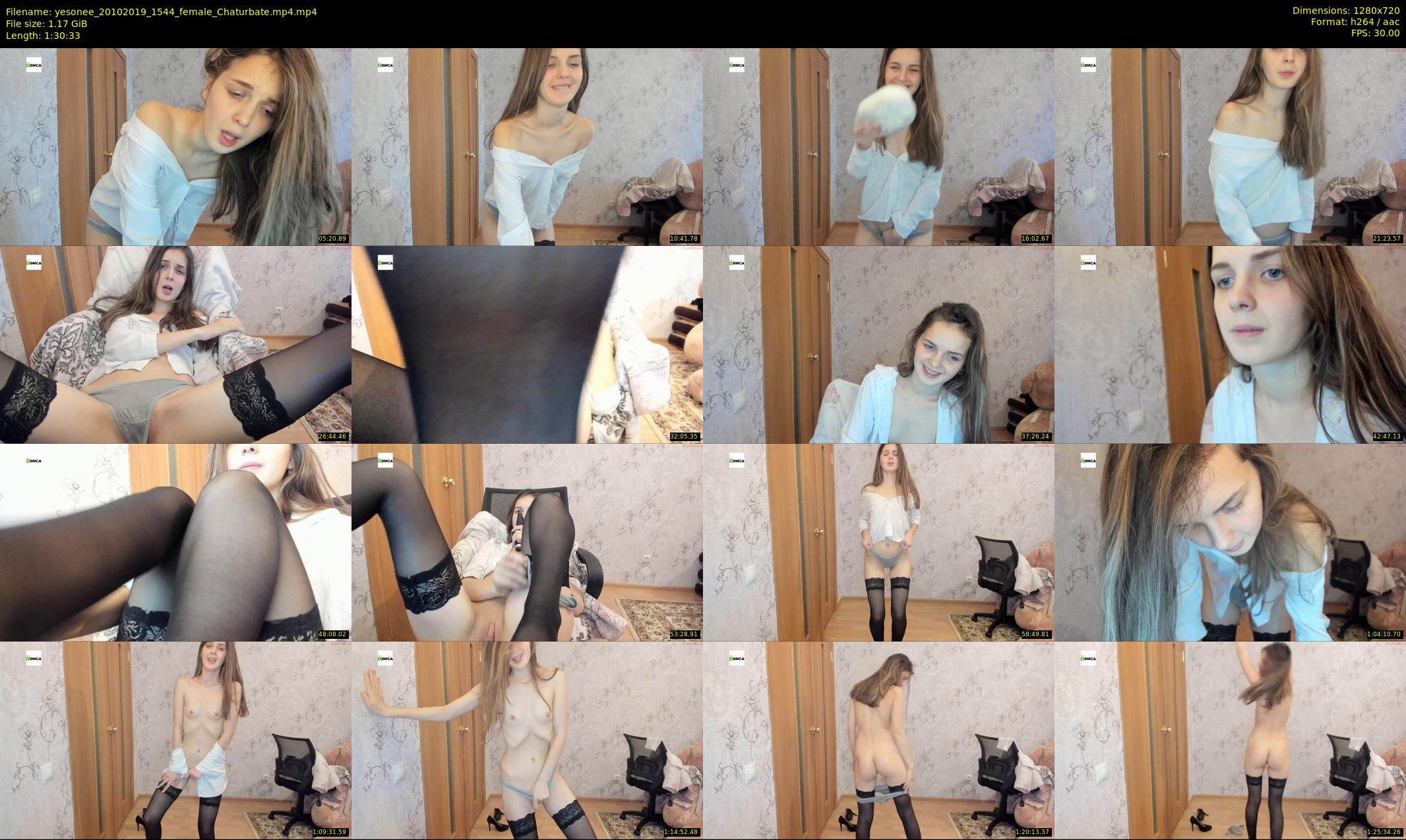 yesonee — 91 minute Chaturbate female cam show recording, 720p, Oct 20, 2019