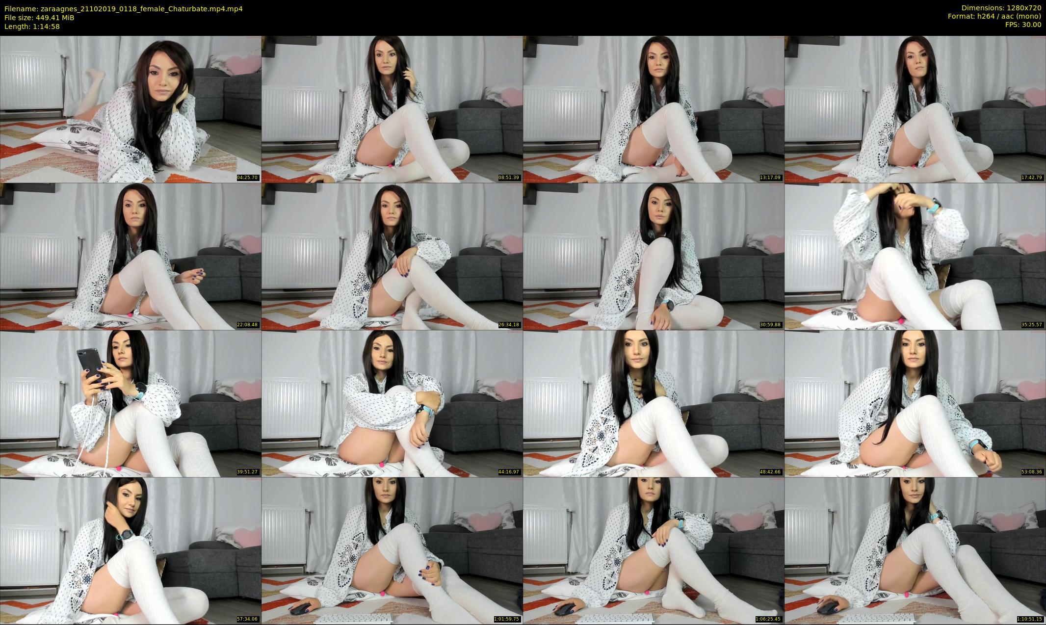 zaraagnes — 75 minute Chaturbate female cam show recording, 720p, Oct 21, 2019
