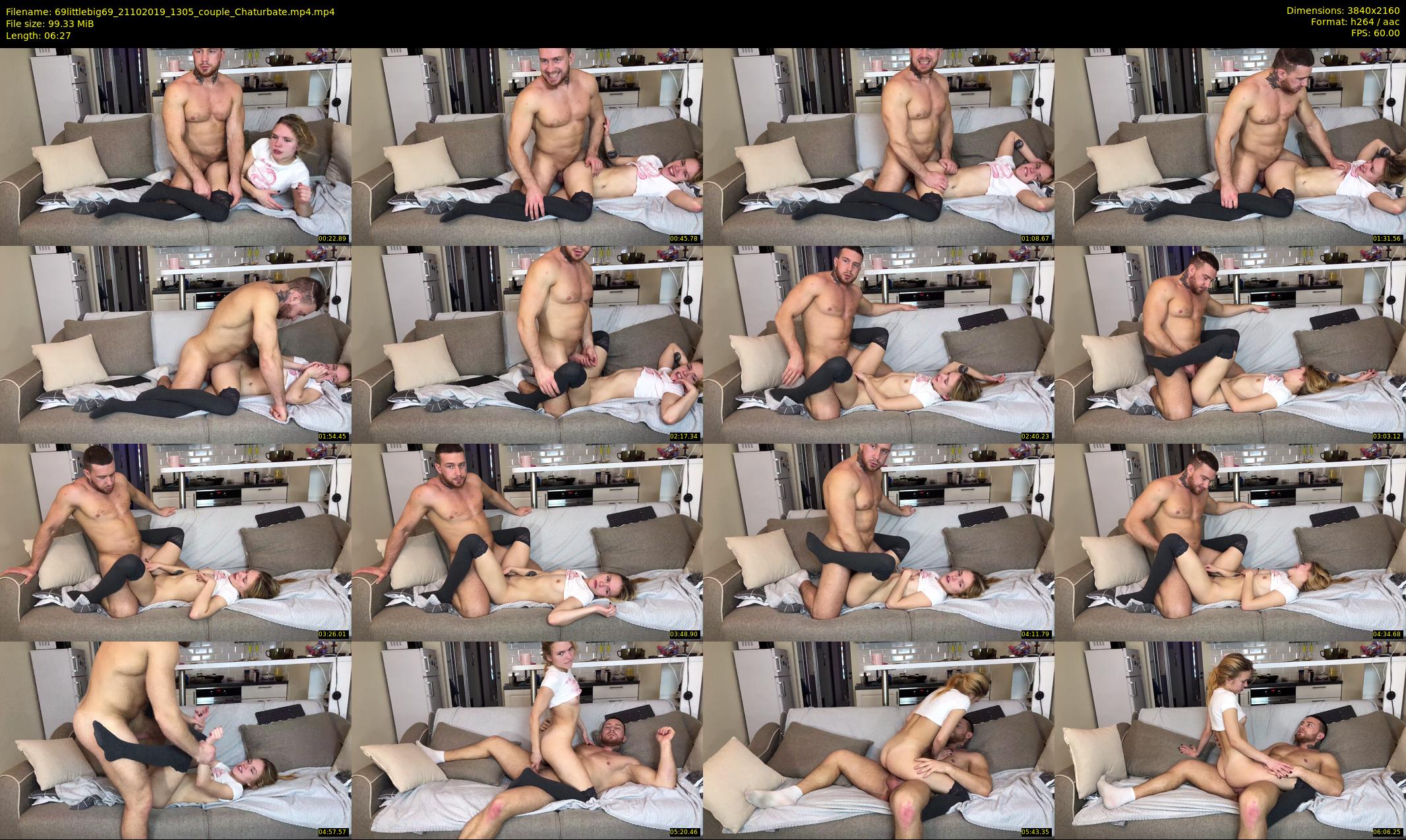 69littlebig69 — 7 minute Chaturbate couple cam show recording, 4K, Oct 21, 2019