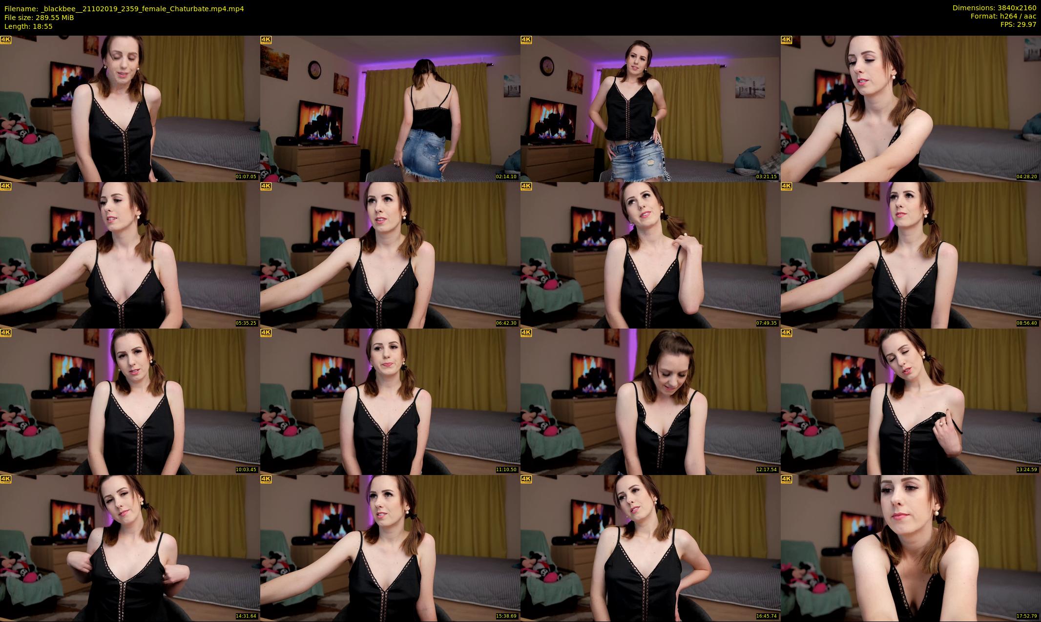 _blackbee_ — 19 minute Chaturbate female cam show recording, 4K, Oct 21, 2019
