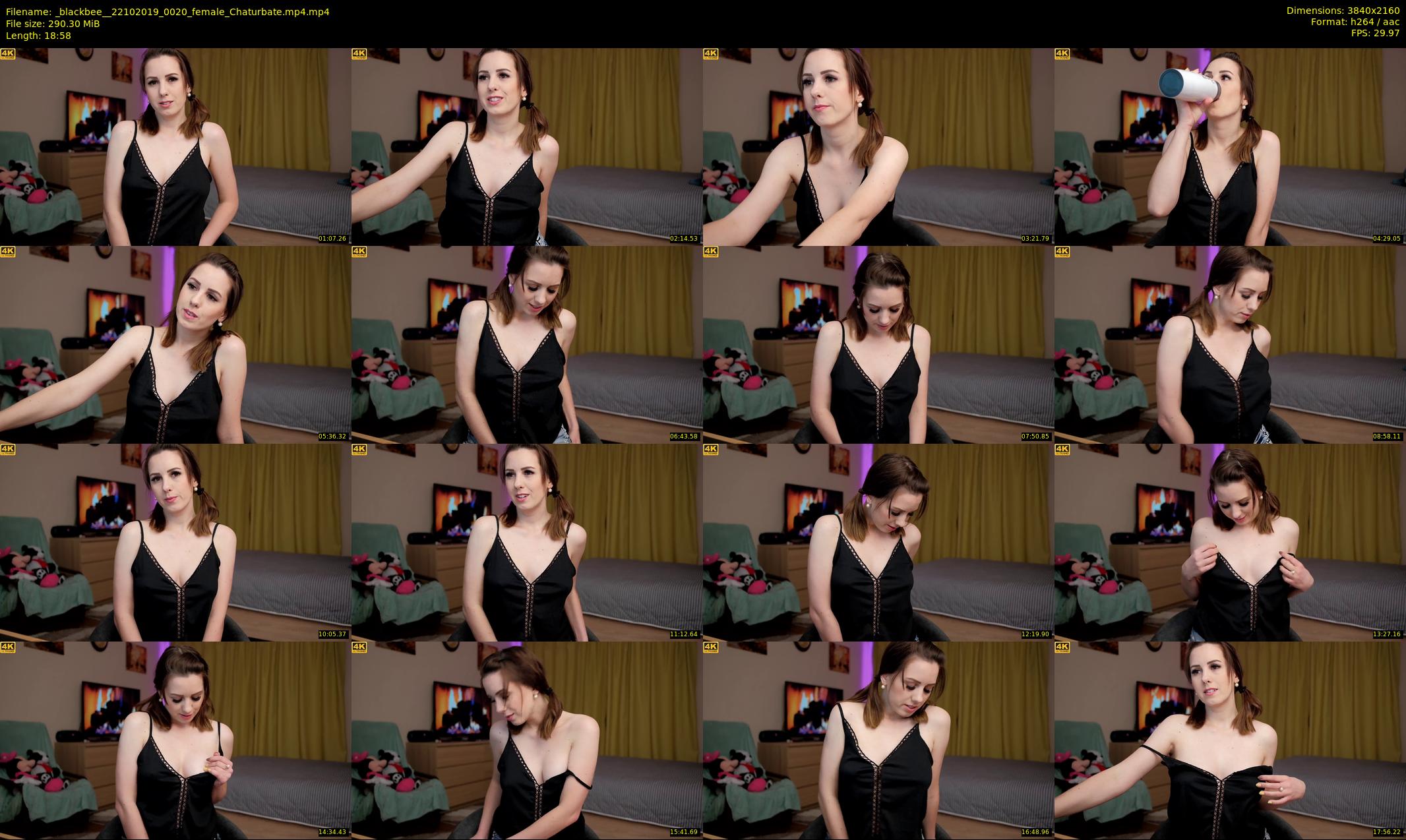 _blackbee_ — 19 minute Chaturbate female cam show recording, 4K, Oct 22, 2019